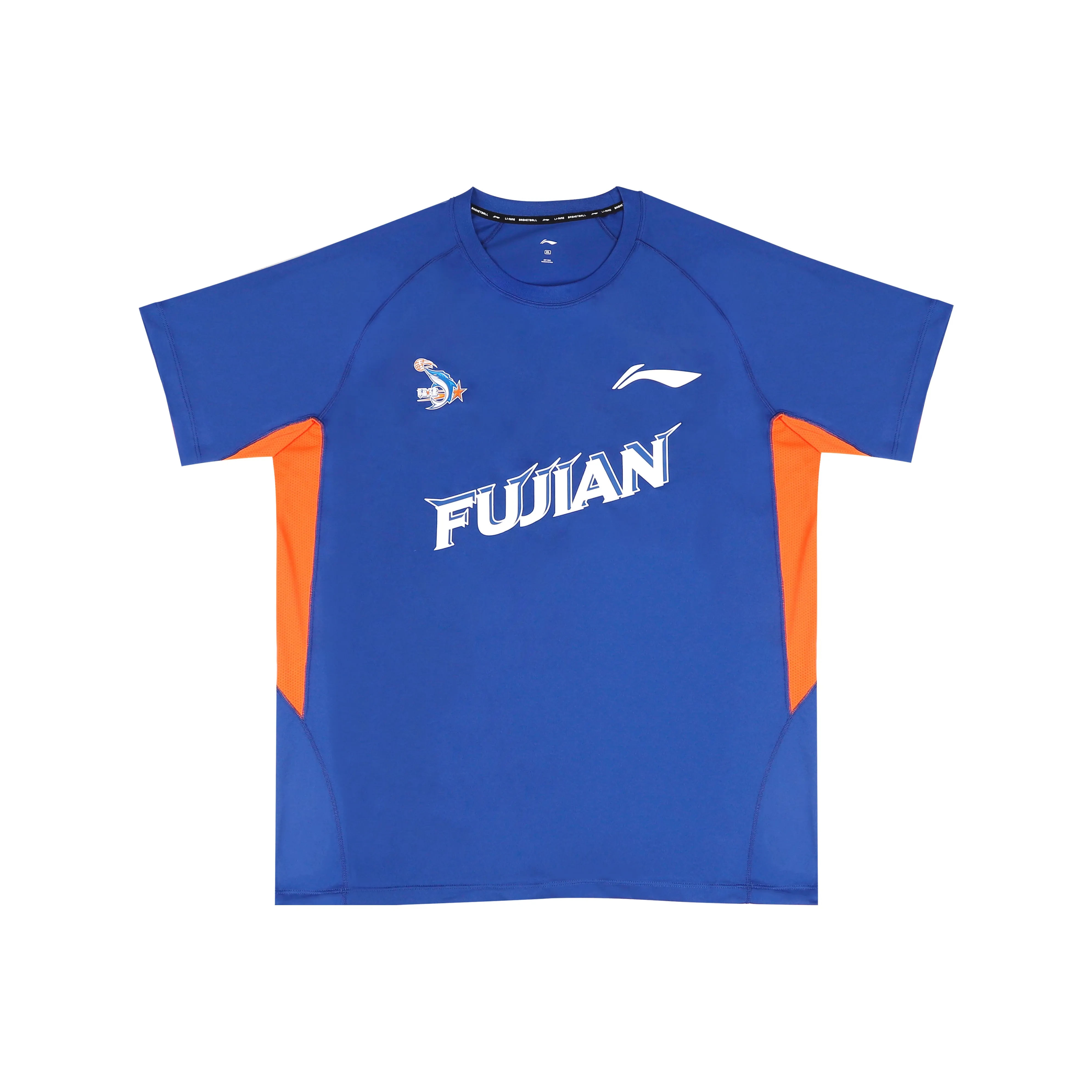 Т-рубашка с подкладкой унисекс синий оранжевый