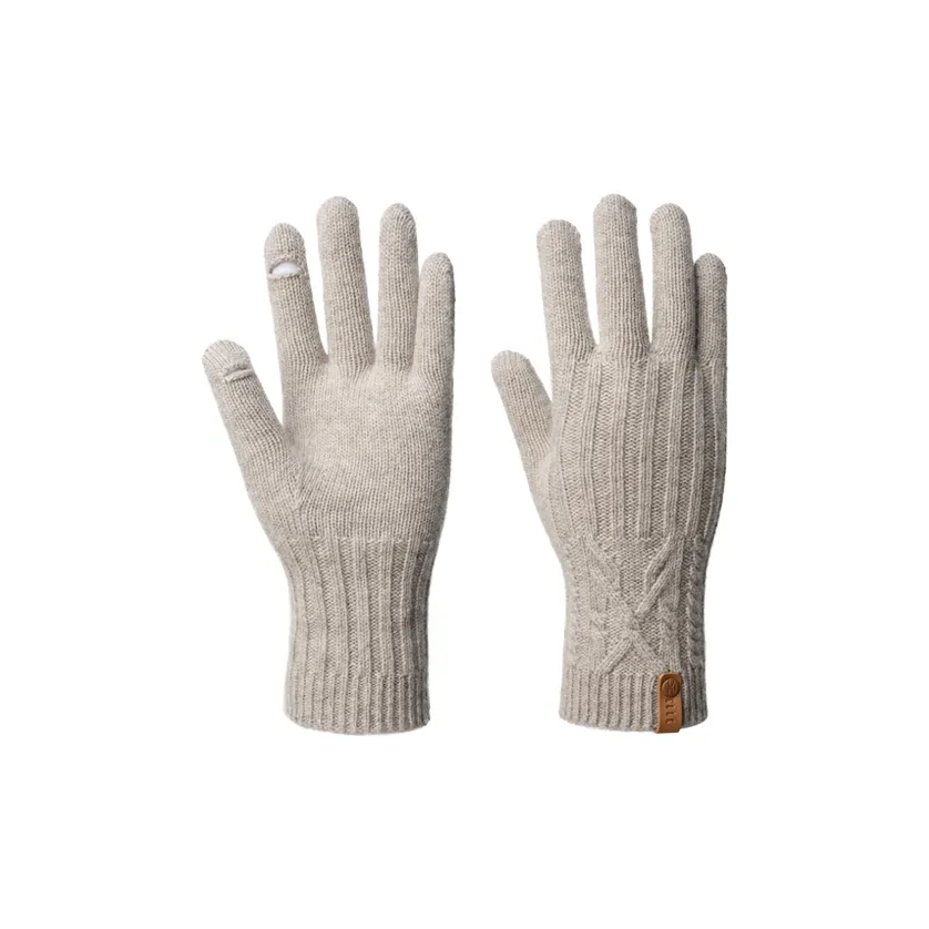 ELLE 100% шерсть Вязаные перчатки Женские