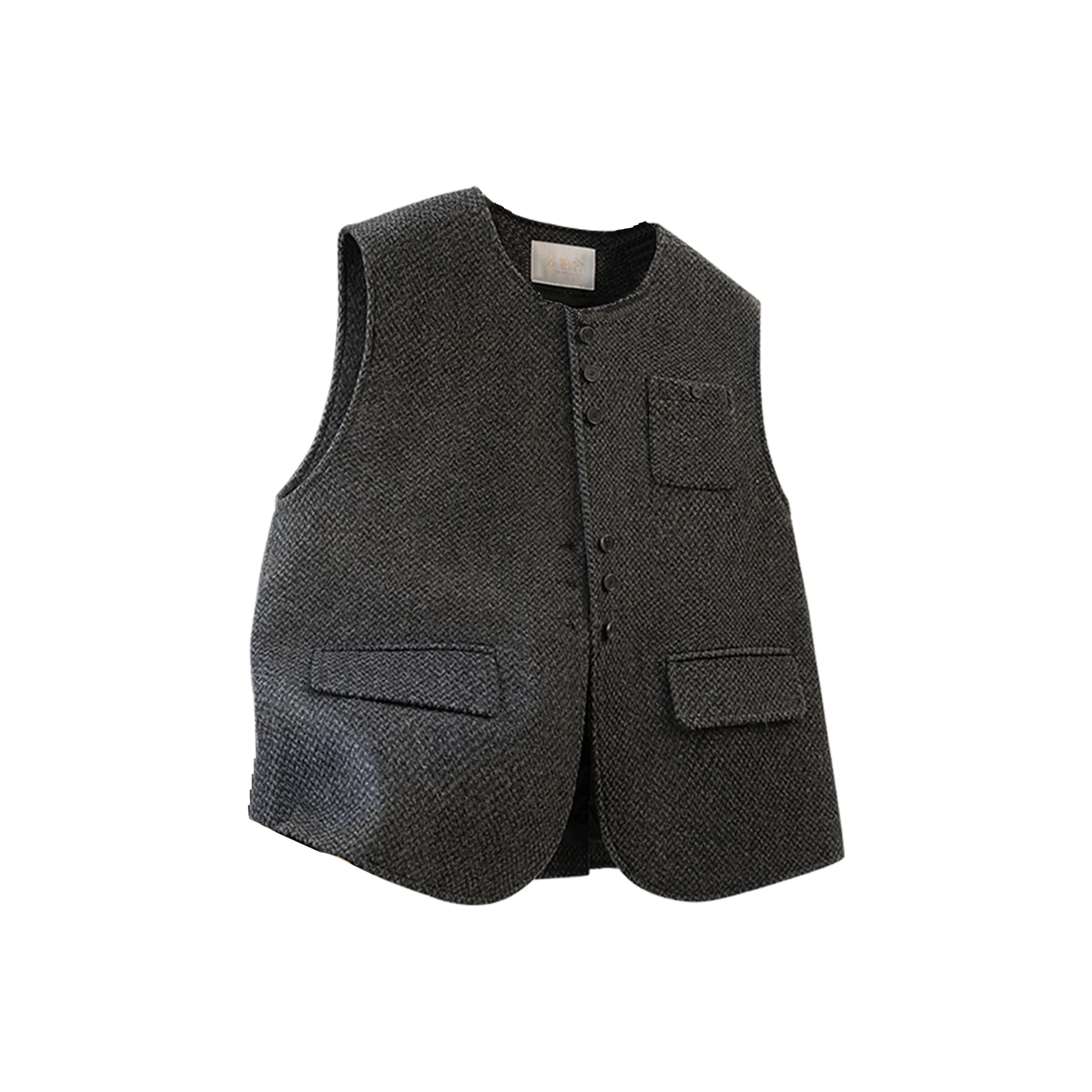 SIBAISHE Черный Серый Цвет Женские Жилеты