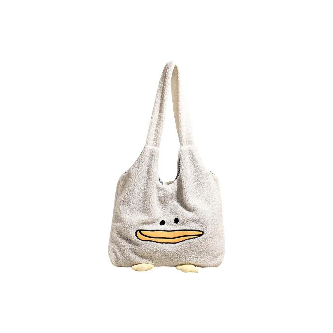 HACIN Овечья шерсть Тоут Сумка Сумка через плечо Стандартная Женская Белая