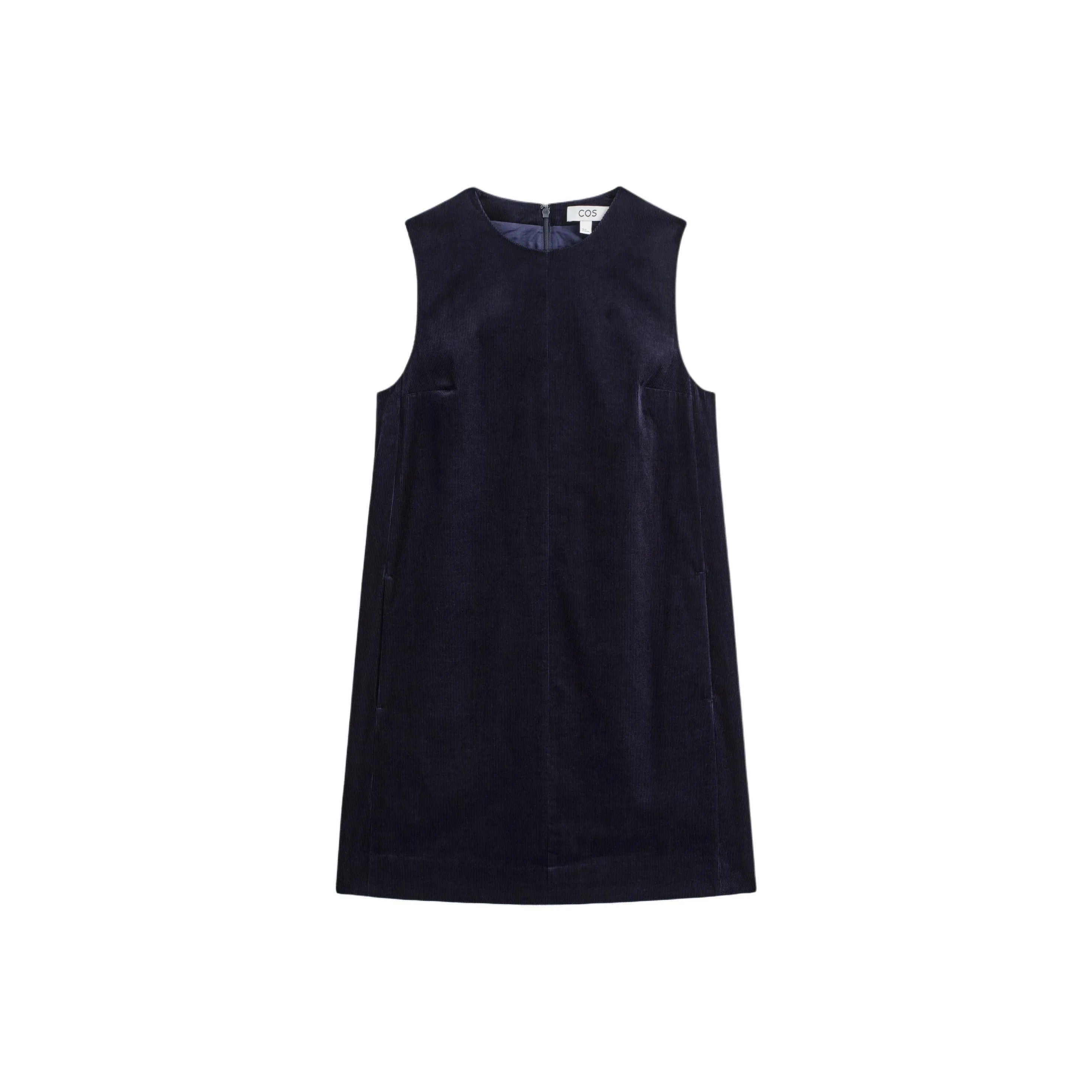 COS Темно-синий женский платье без рукавов