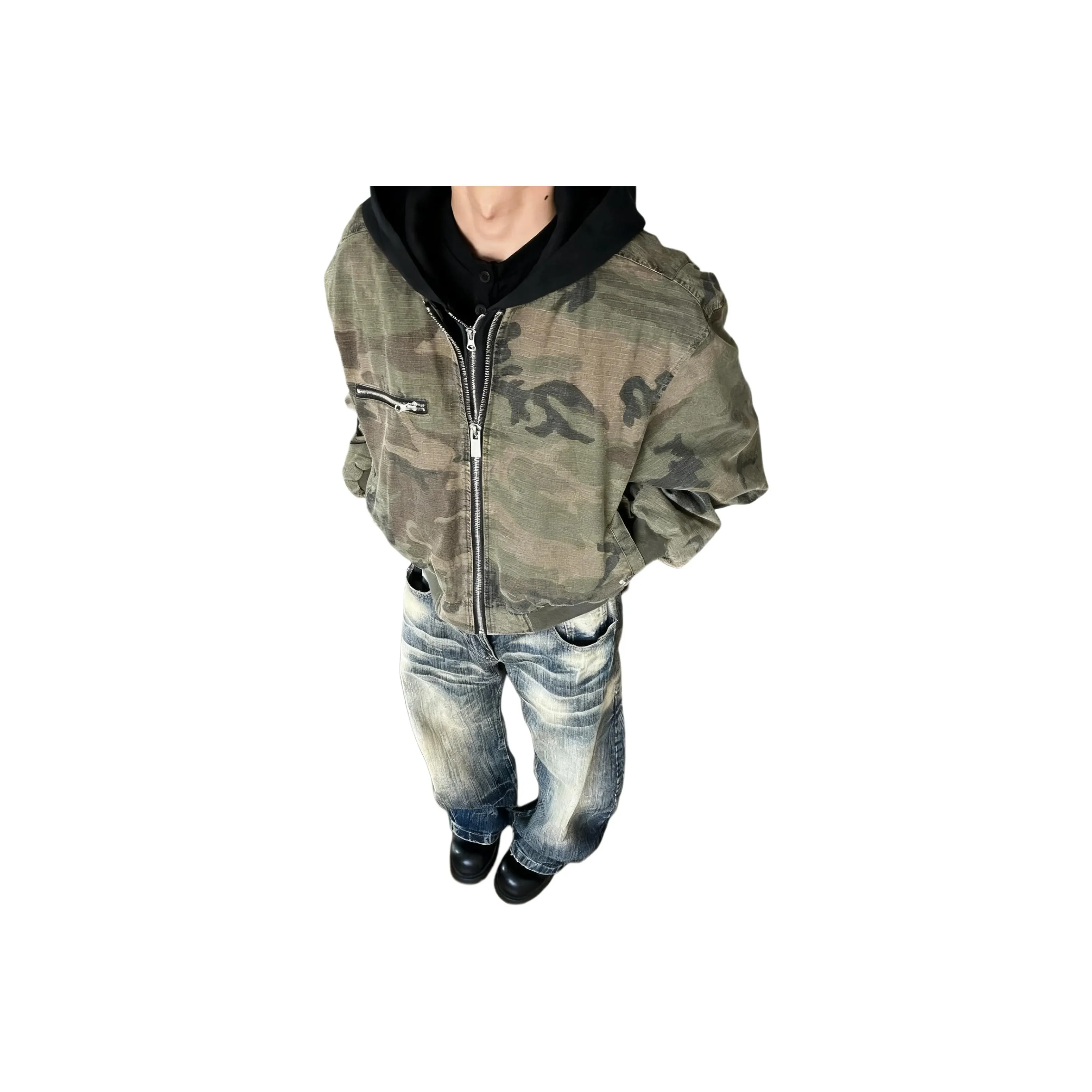 CORNILOT Потертый Камуфляж Унисекс Пуховики