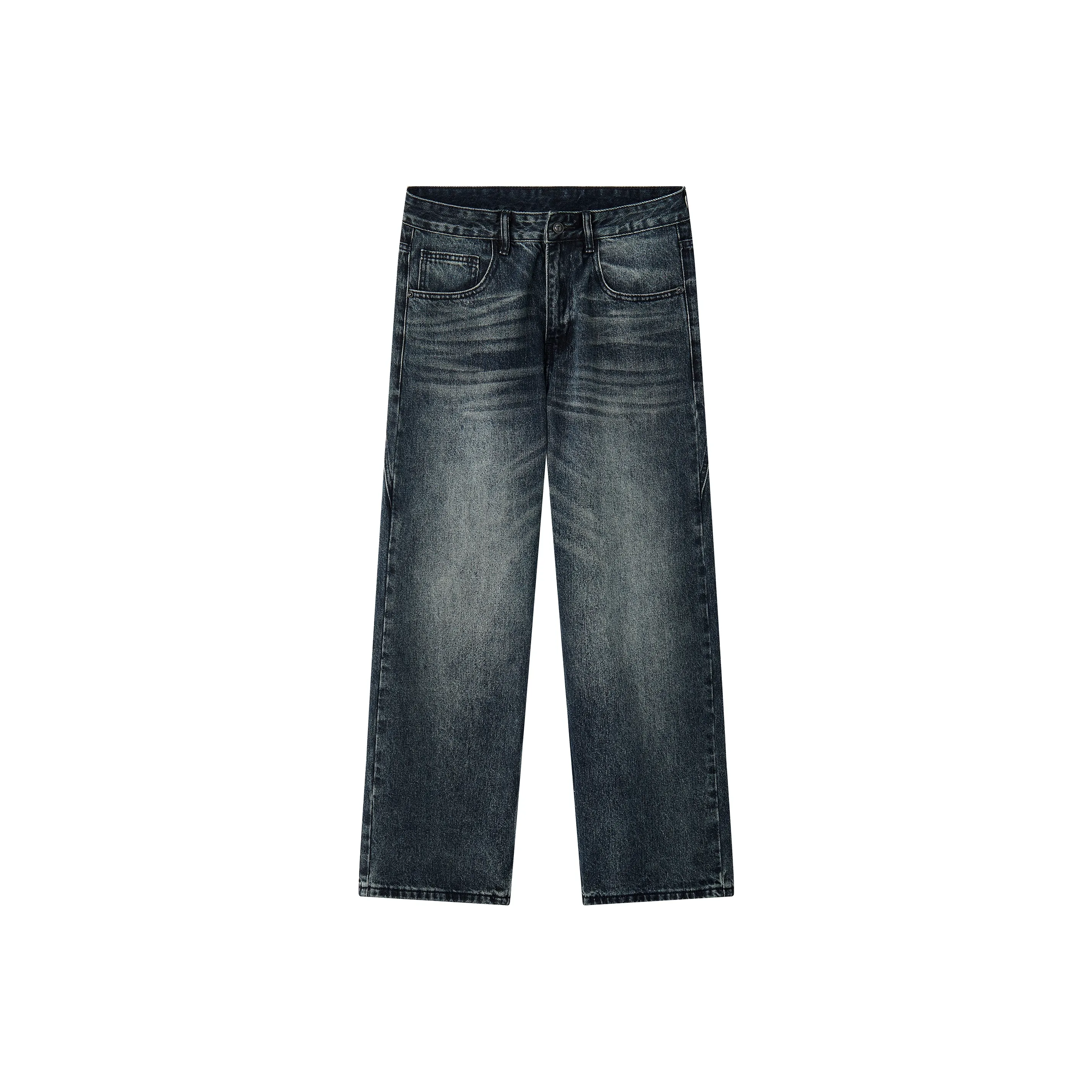 Jeep Синий Черный Унисекс Джинсы