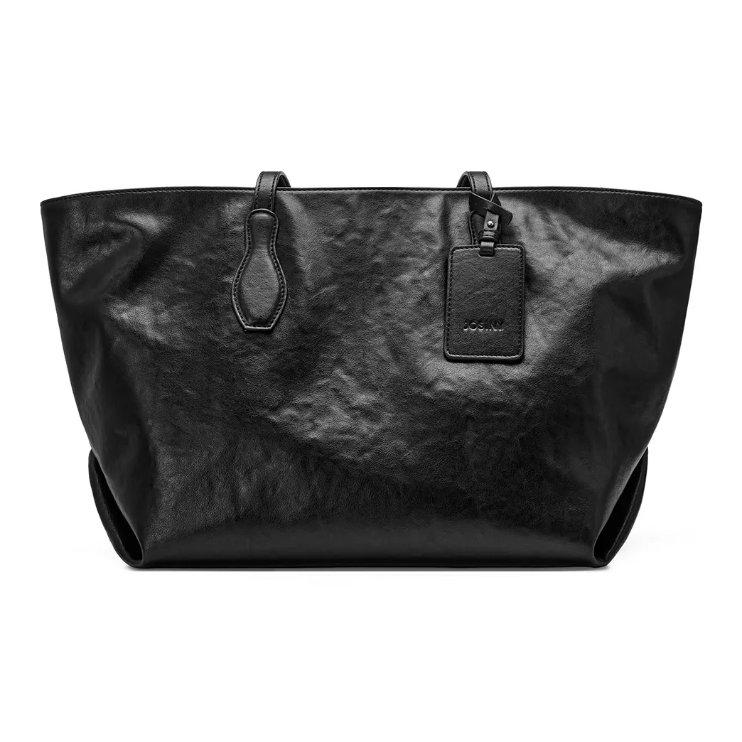 JOSINY ПУ (полиуретан) Сумка-тоут Сумка через плечо Женская Черная Кофейная