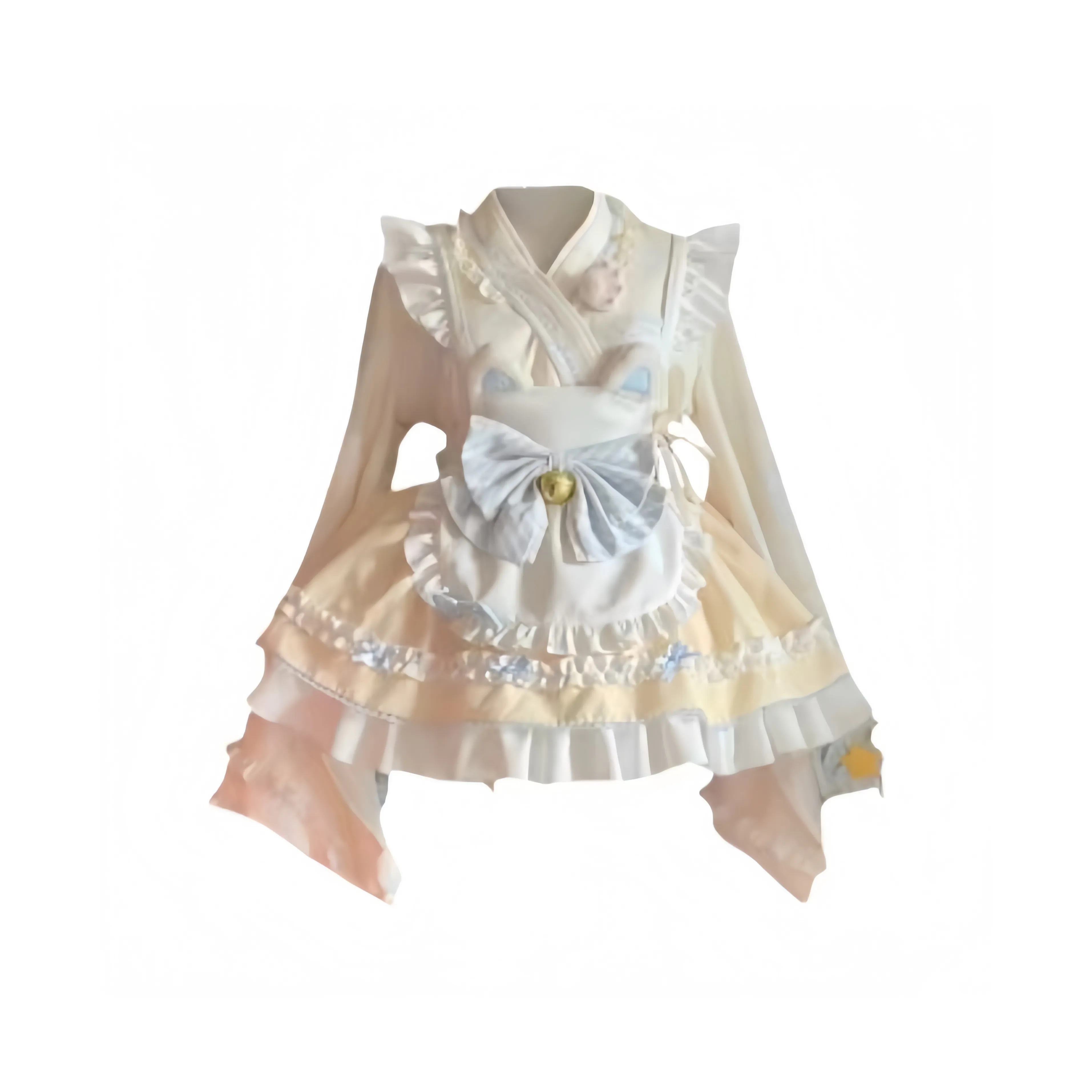 DTLUI Желтые Женские Платья Lolita