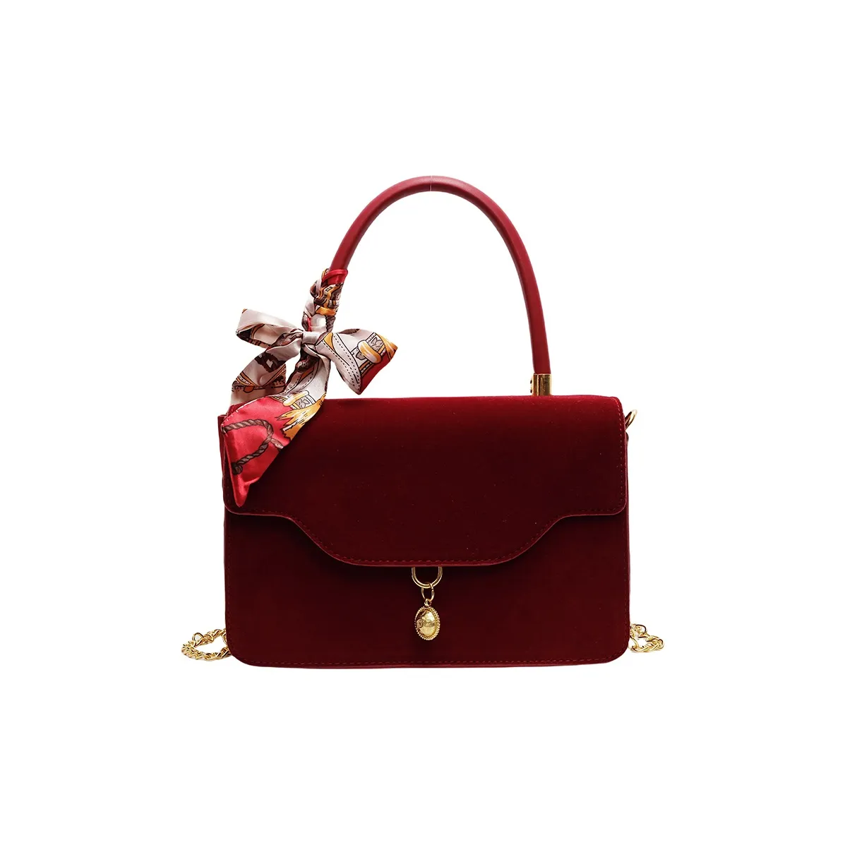 PINK·LAND ПУ (полиуретан) Сумка Стандартная Женская Анкора Красная