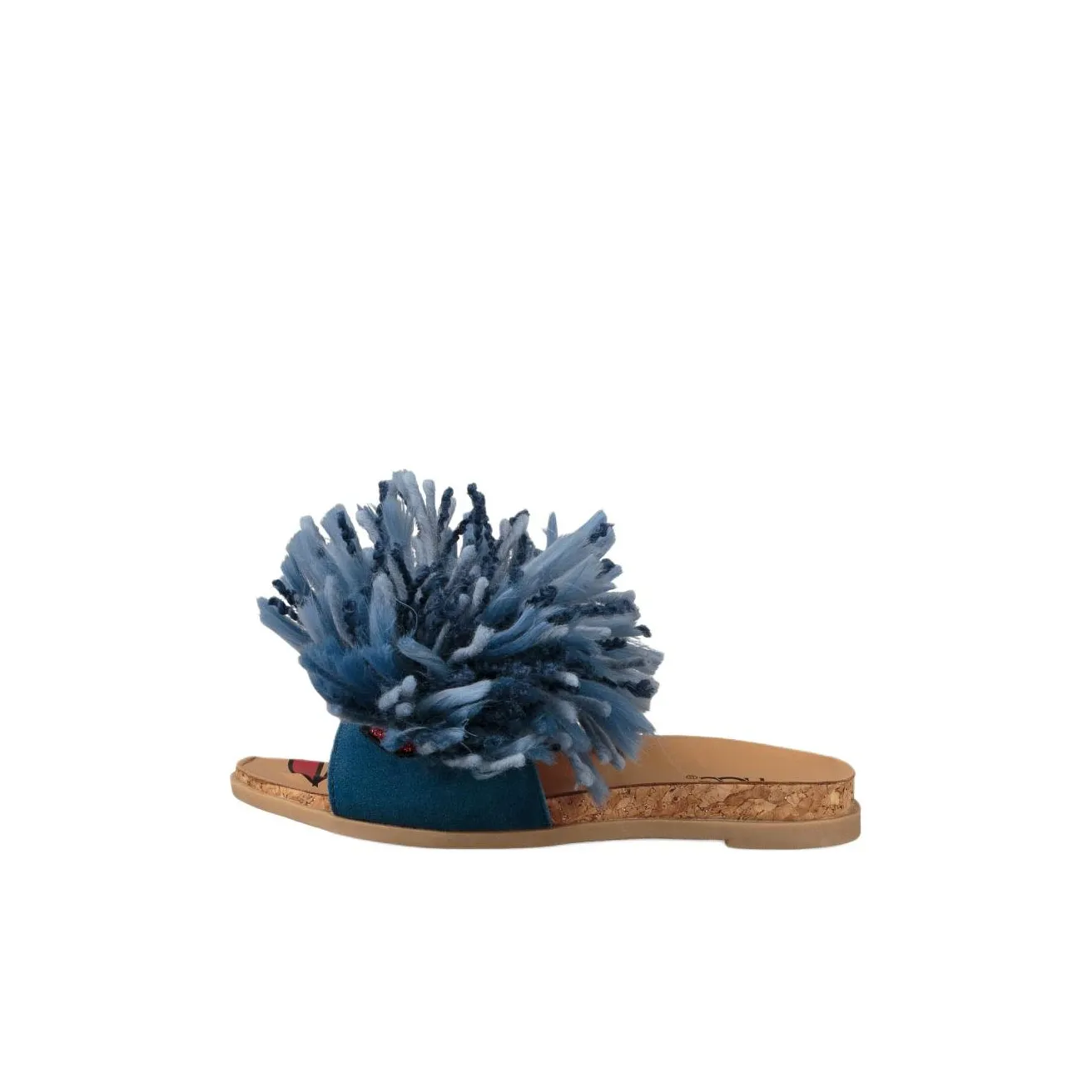 Детские UGG резиновые домашние тапочки для детей синие