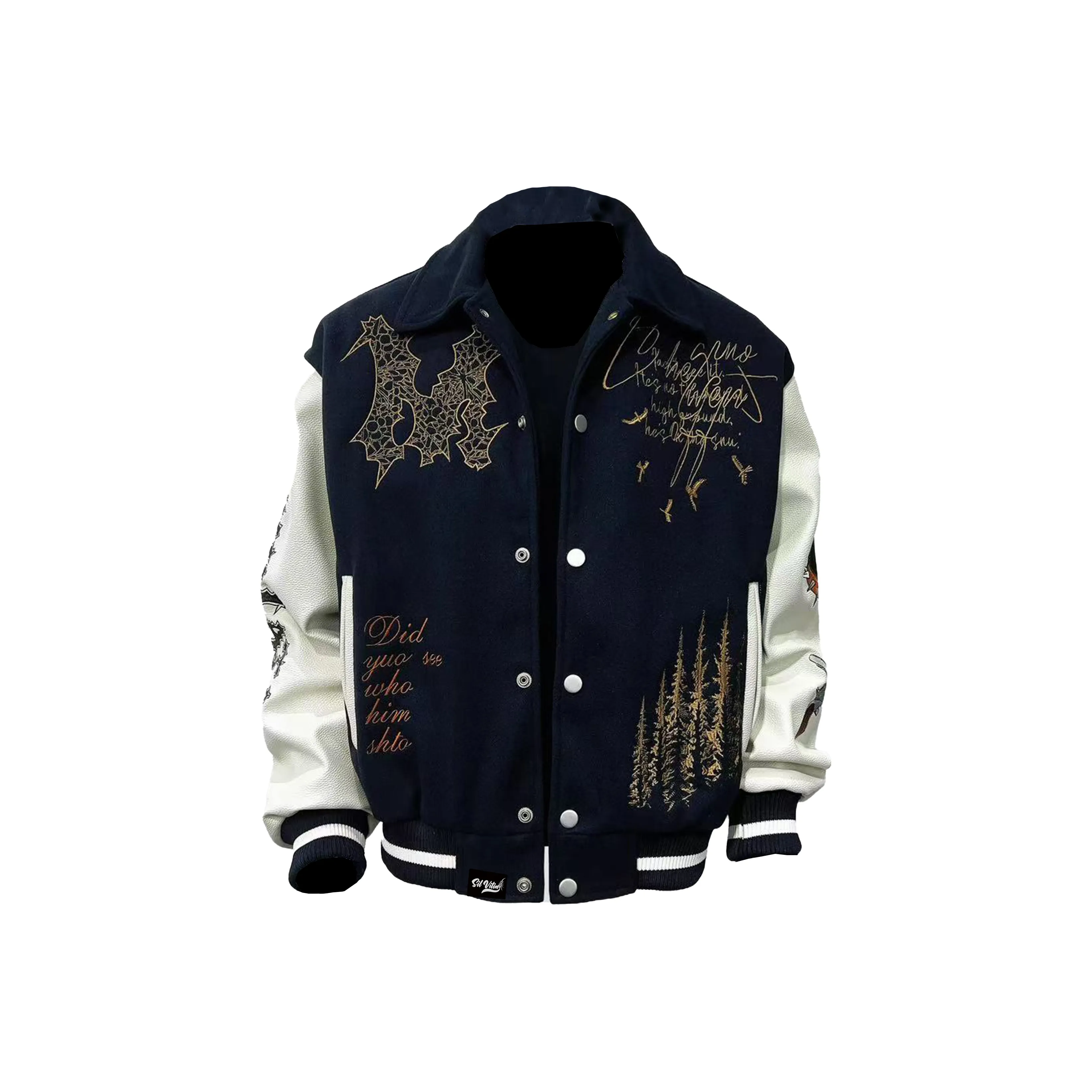 SIL VITIN Темно-синие унисекс куртки