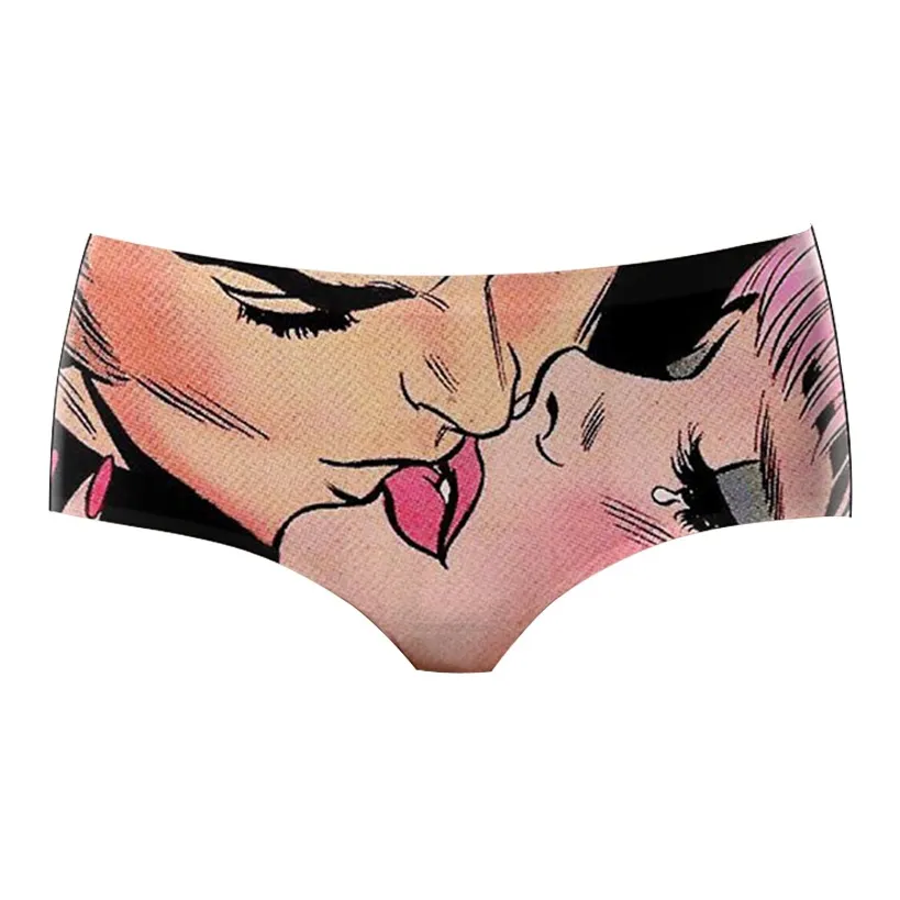 AIMENGYISI Аниме Розовый Желтый Женские Трусики-Бикини