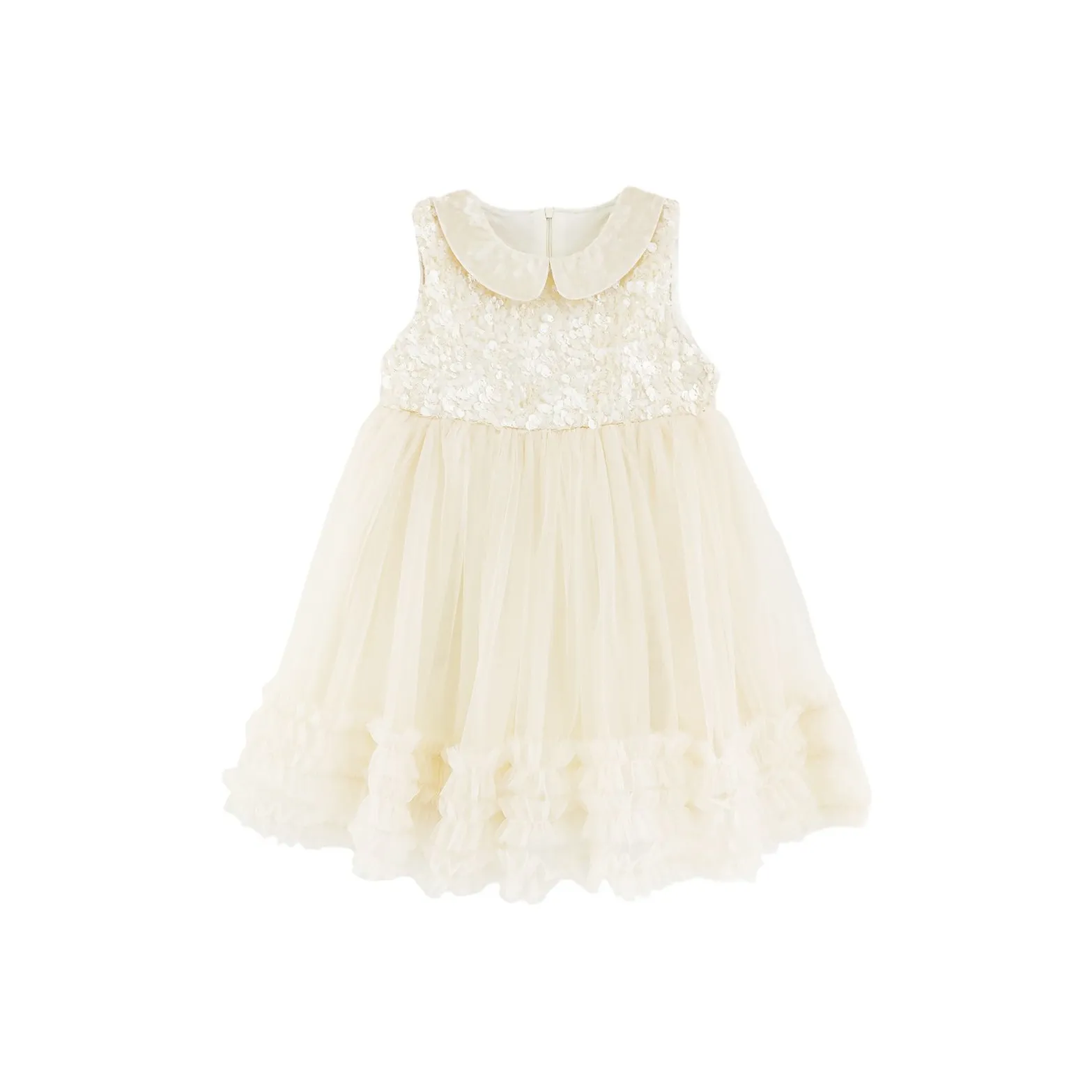 YOEHYAUL Бежевые Платья для девочек