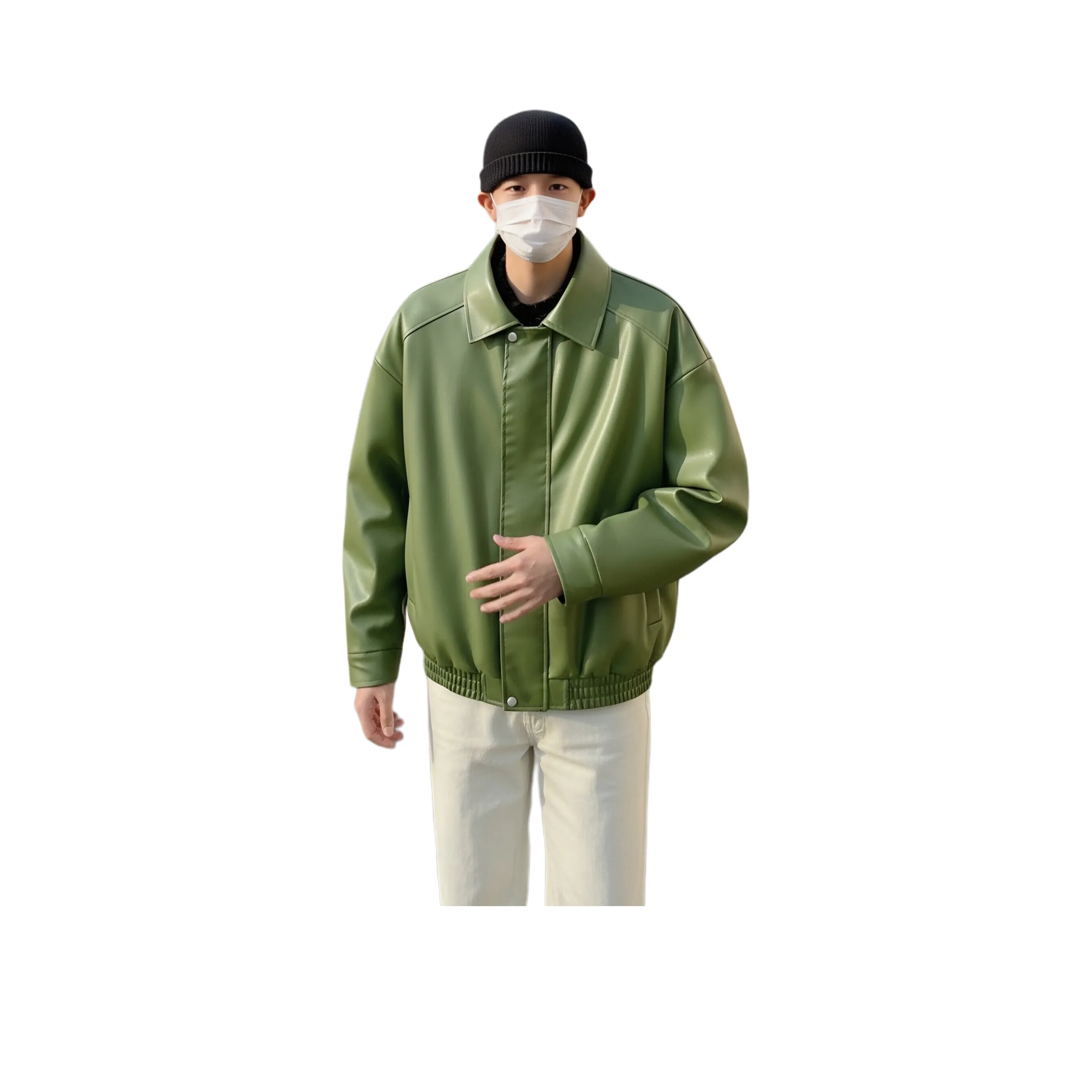 Topland Кожа Куртка Пальто Унисекс