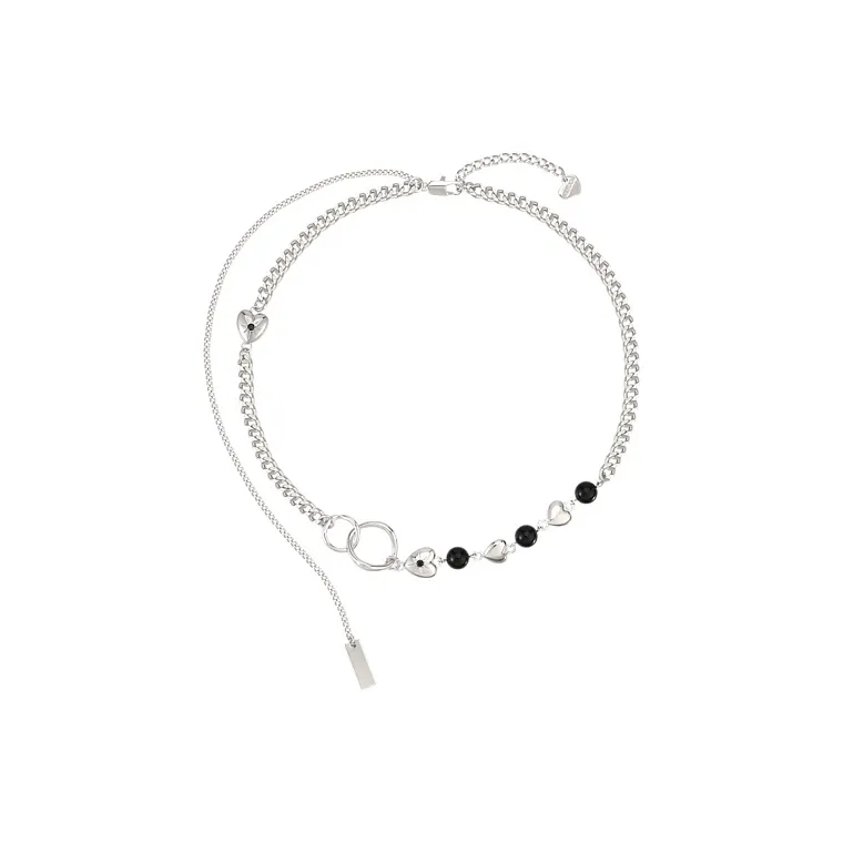 YOAR Серебряные+Агатовые Ожерелья Женские