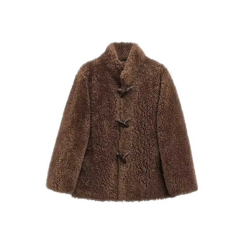 SYEEE WITH U Коричневый Женский Пальто