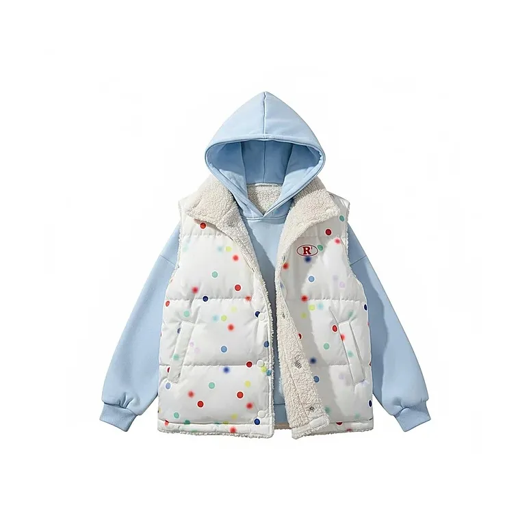 XIAOLIZI Изображение Цвет Один Жилет Пальто Унисекс Пуховики