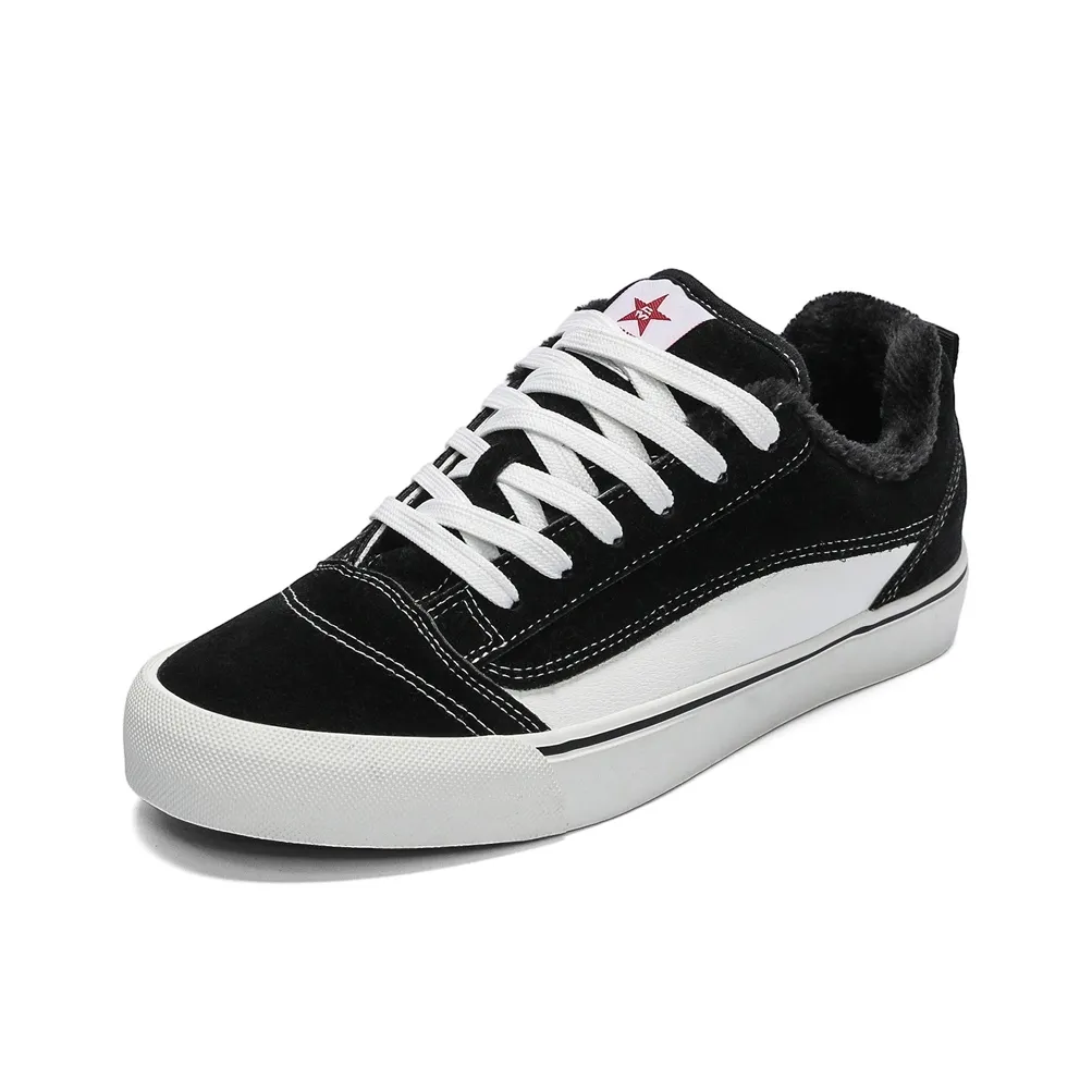 VANSSI Fashion Trend Versatile Платформа Кеды С флисовой подкладкой Скейтборд Кроссовки Унисекс