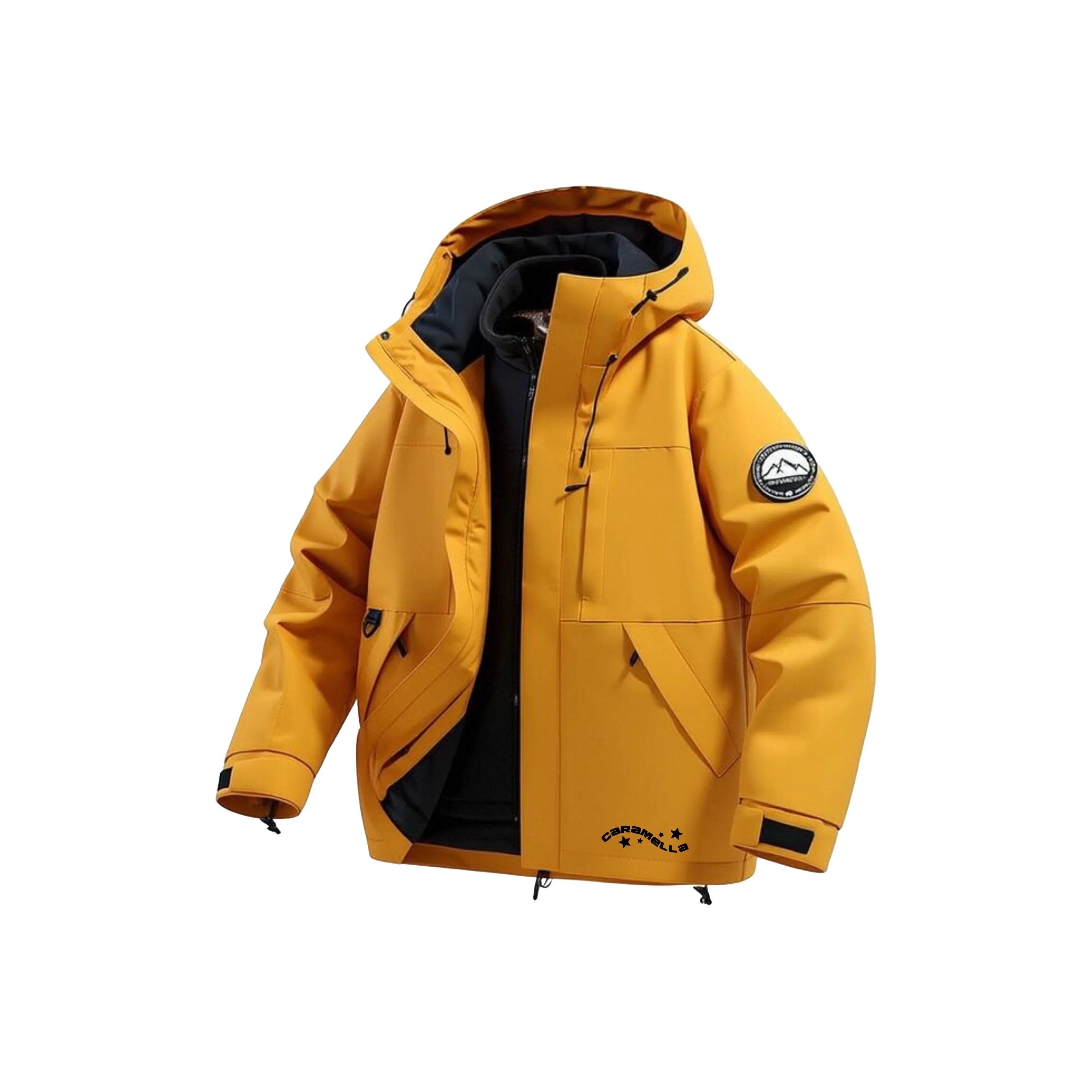 Caramella Водонепроницаемый Ветрозащитный Устойчивый к истиранию Термический ветровка Унисекс