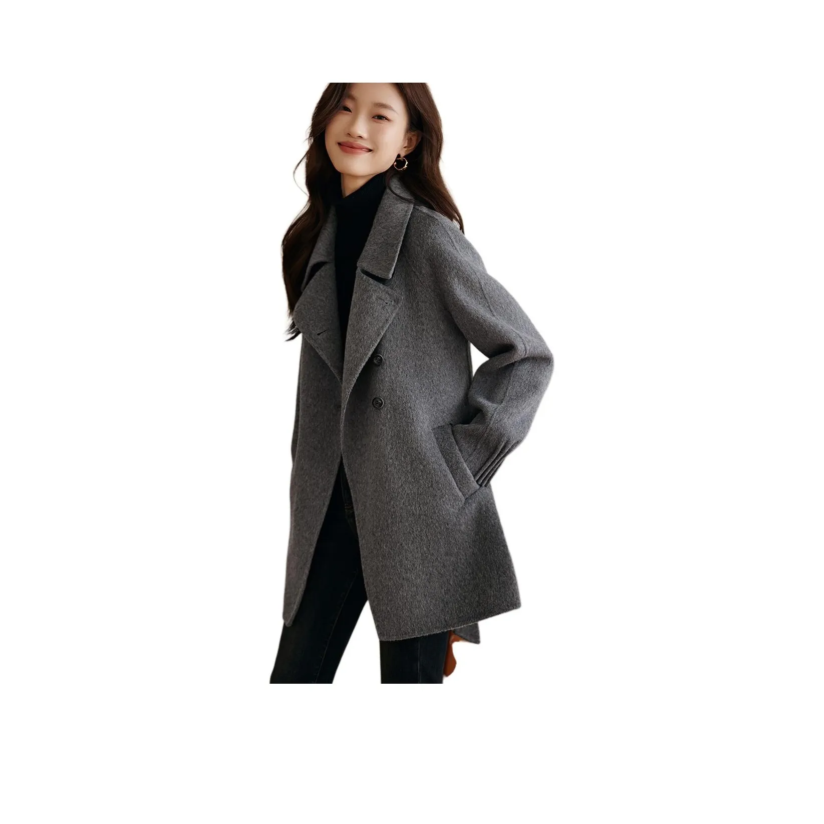 Mo Han Yi Mei Куртка Женская Серого цвета