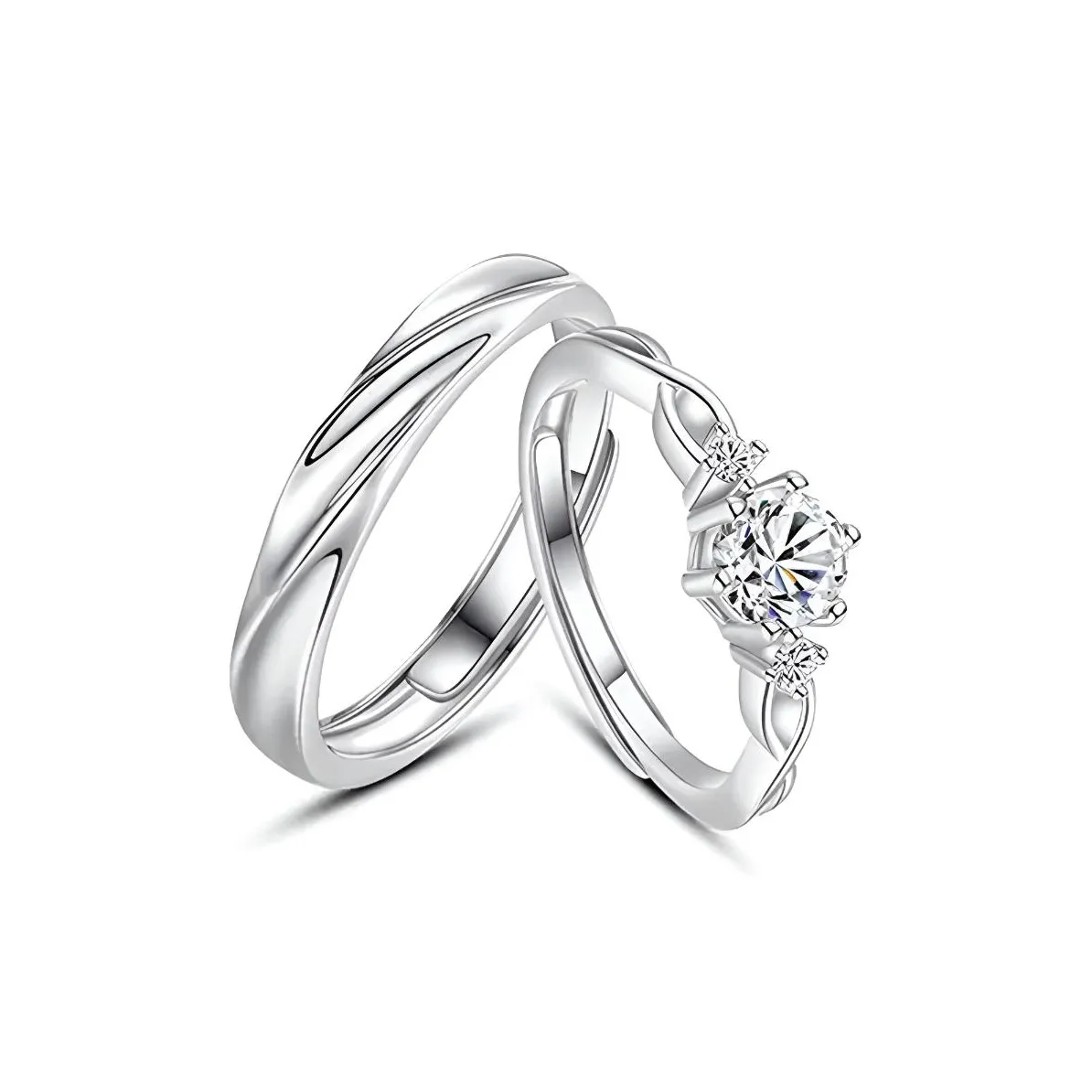 QUIET LOVE Искусственный топаз драгоценный камень кольцо унисекс