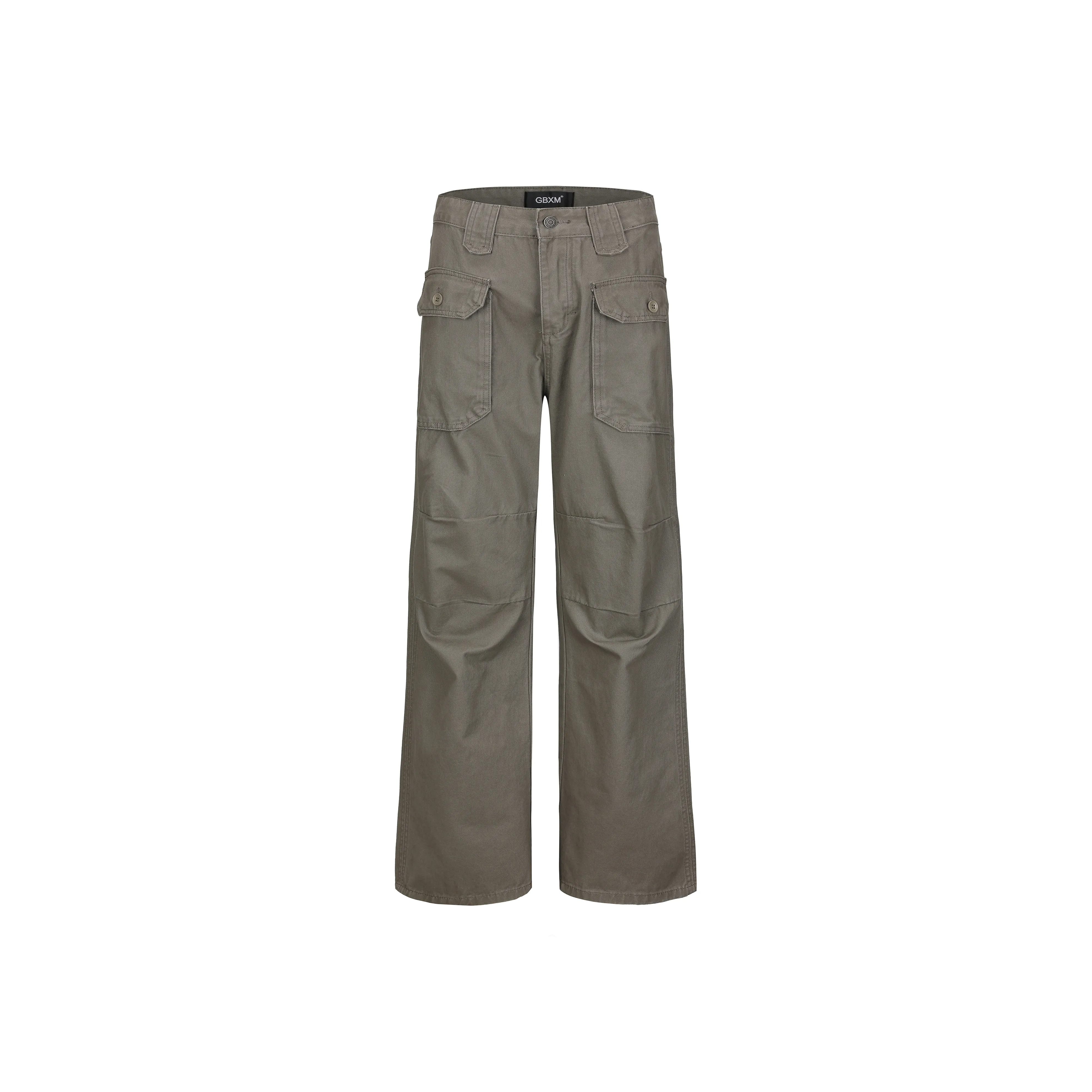 GBXM Карго Брюки Унисекс Серый Зеленый