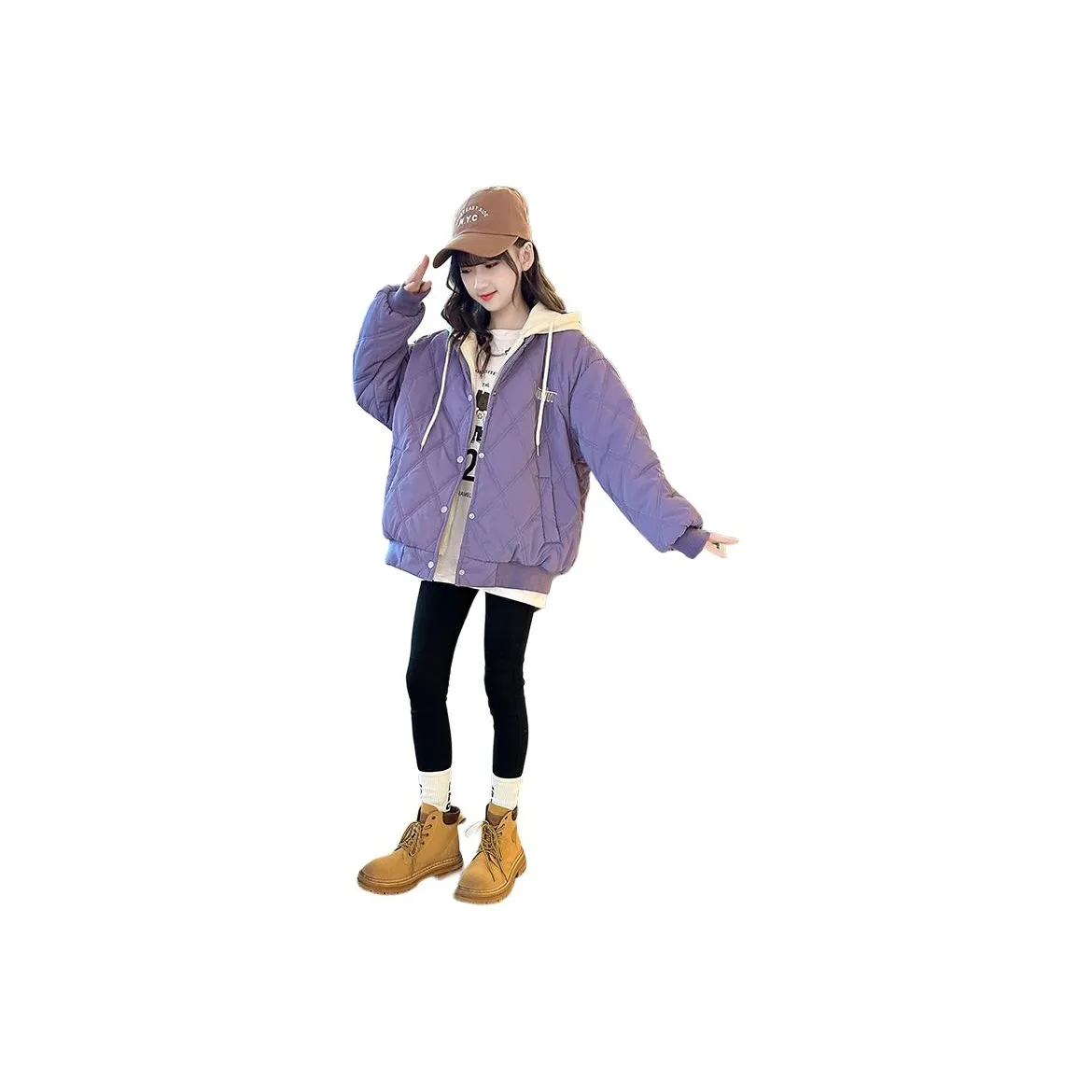 Smileyworld Хлопковый пуховик для подростков