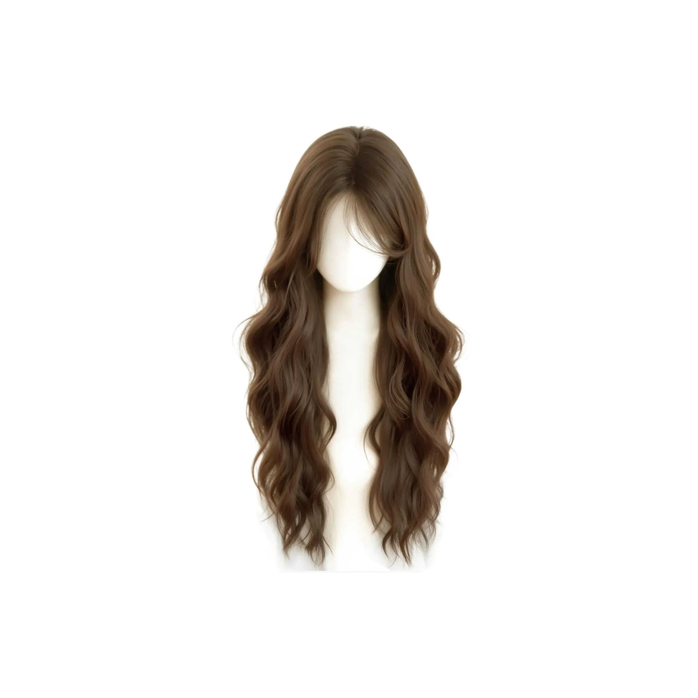 FYOSEE Рябь Яйцо Длинные волнистые Женские Перука Высокая температура Пряжа