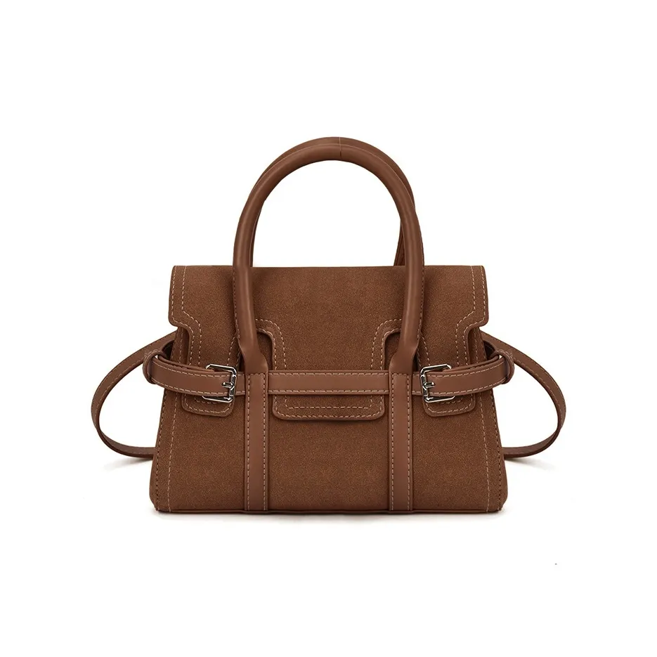 MARKANGARO ПУ (полиуретан) Замша Сумка Стандартная Женская Кофейная Леопардовый принт