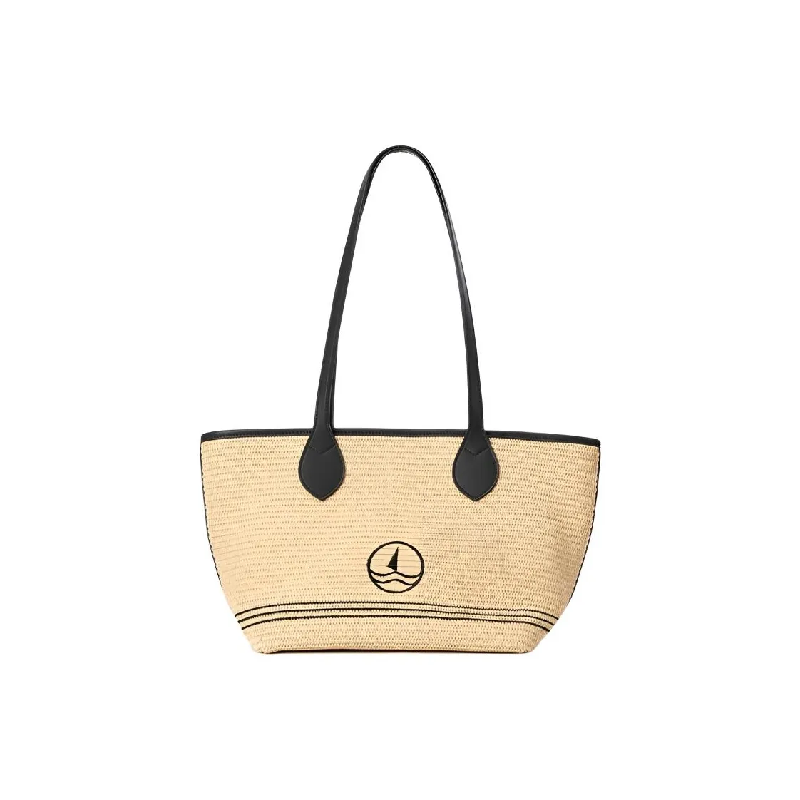 NAVIGARE Ткань Синтетическая кожа Сумка на плечо Большая Женская Соломенное плетение Коричневый