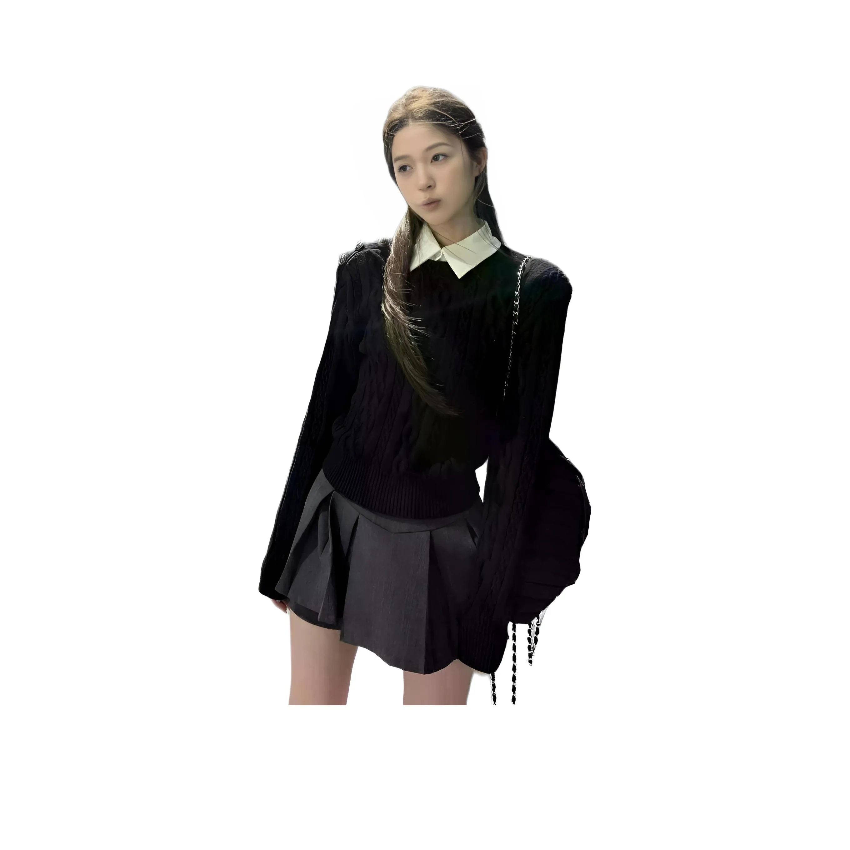 ONENINE34PM Черный Премиум Женский Трикотаж