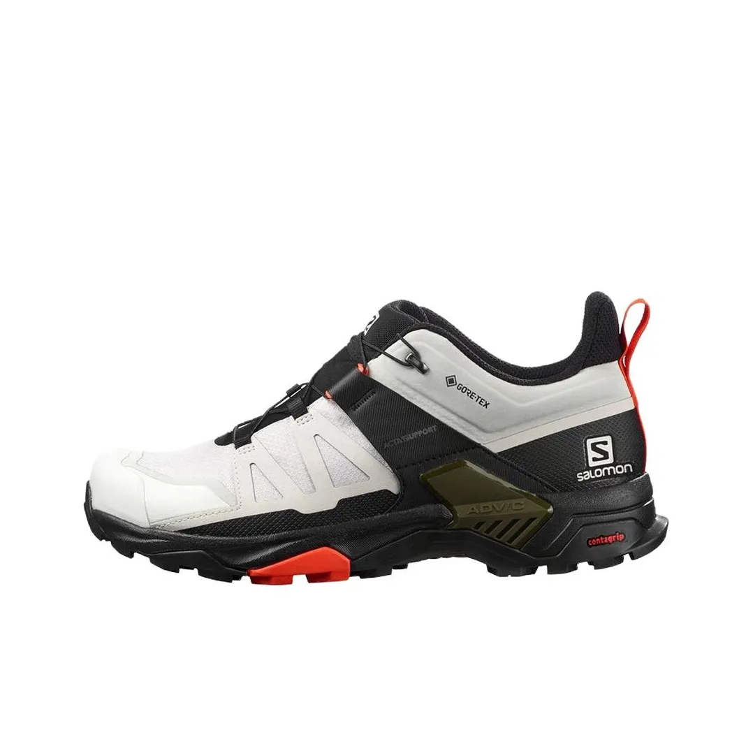 Salomon X Ultra 4 GTX Амортизация Устойчивость к истиранию Покрытие Устойчивость к ударам Низкий Топ Уличная Обувь Мужская