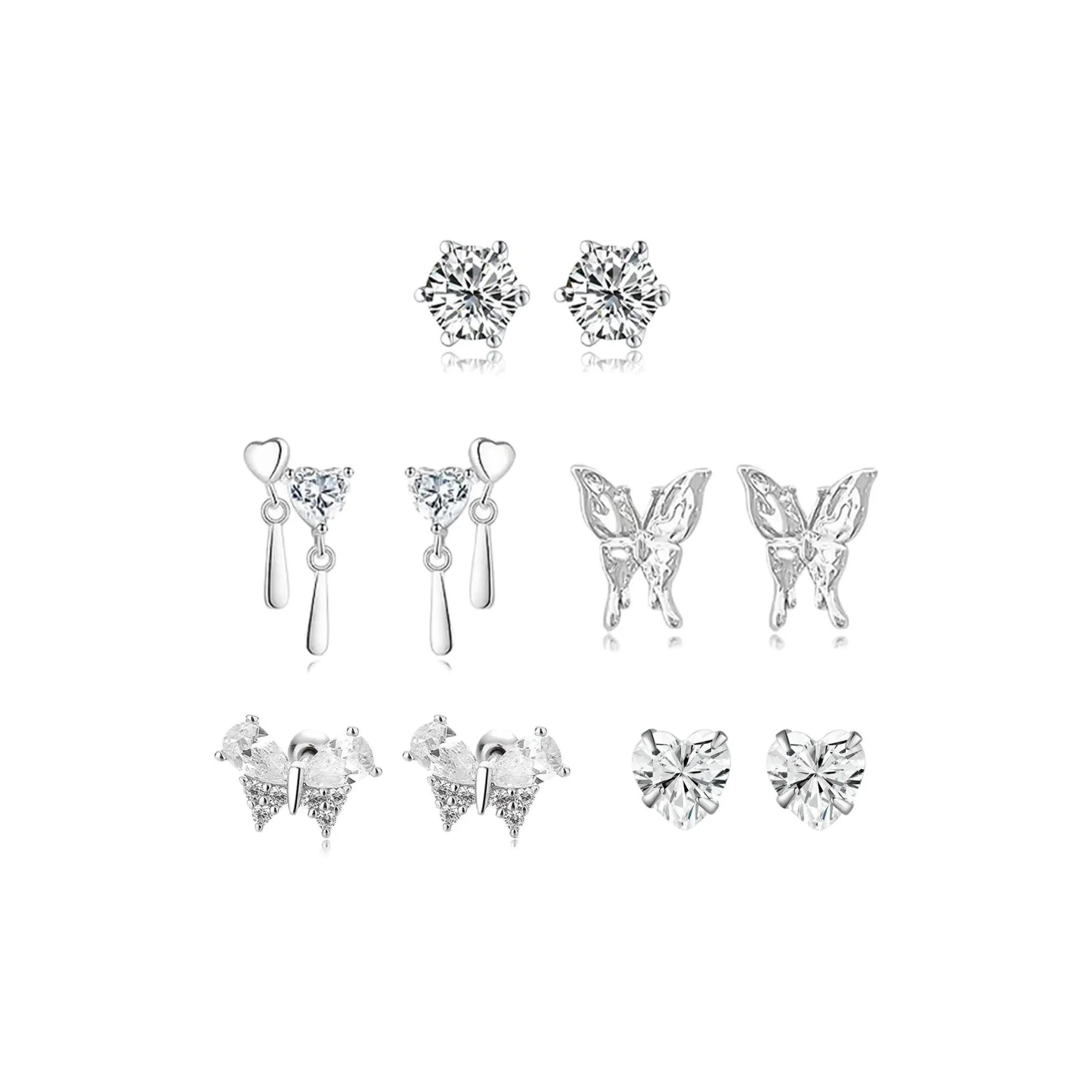 MISS TOOYA Сплав Серьги-гвоздики Женские