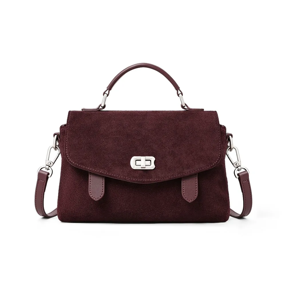 C°BANNER Коровья кожа Сумка Женская Вино Фиолетовый