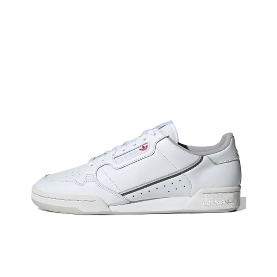 Adidas Originals Continental 80 Slip-Resistant Low Top Скейтборд Кроссовки Мужские Белый Серый