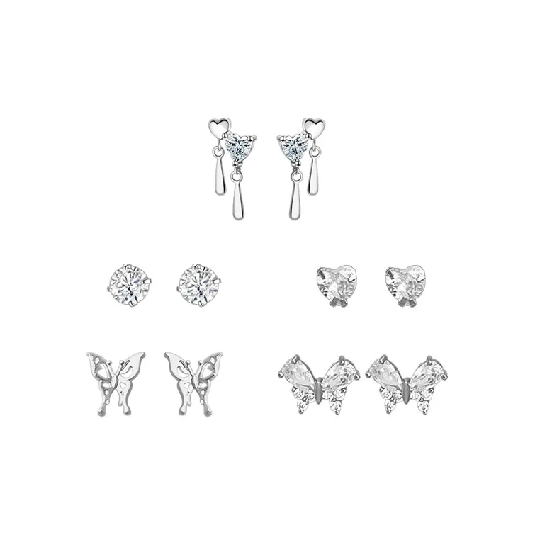 Asia Star Сплав Серьги-гвоздики Женские