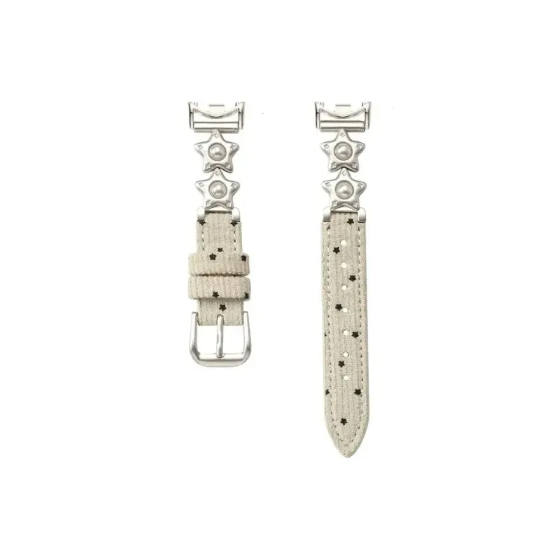 Meihuidoor Ремень Xiaomi Красный Бежевый Совместимость Металл Жемчужный Вельвет Материал