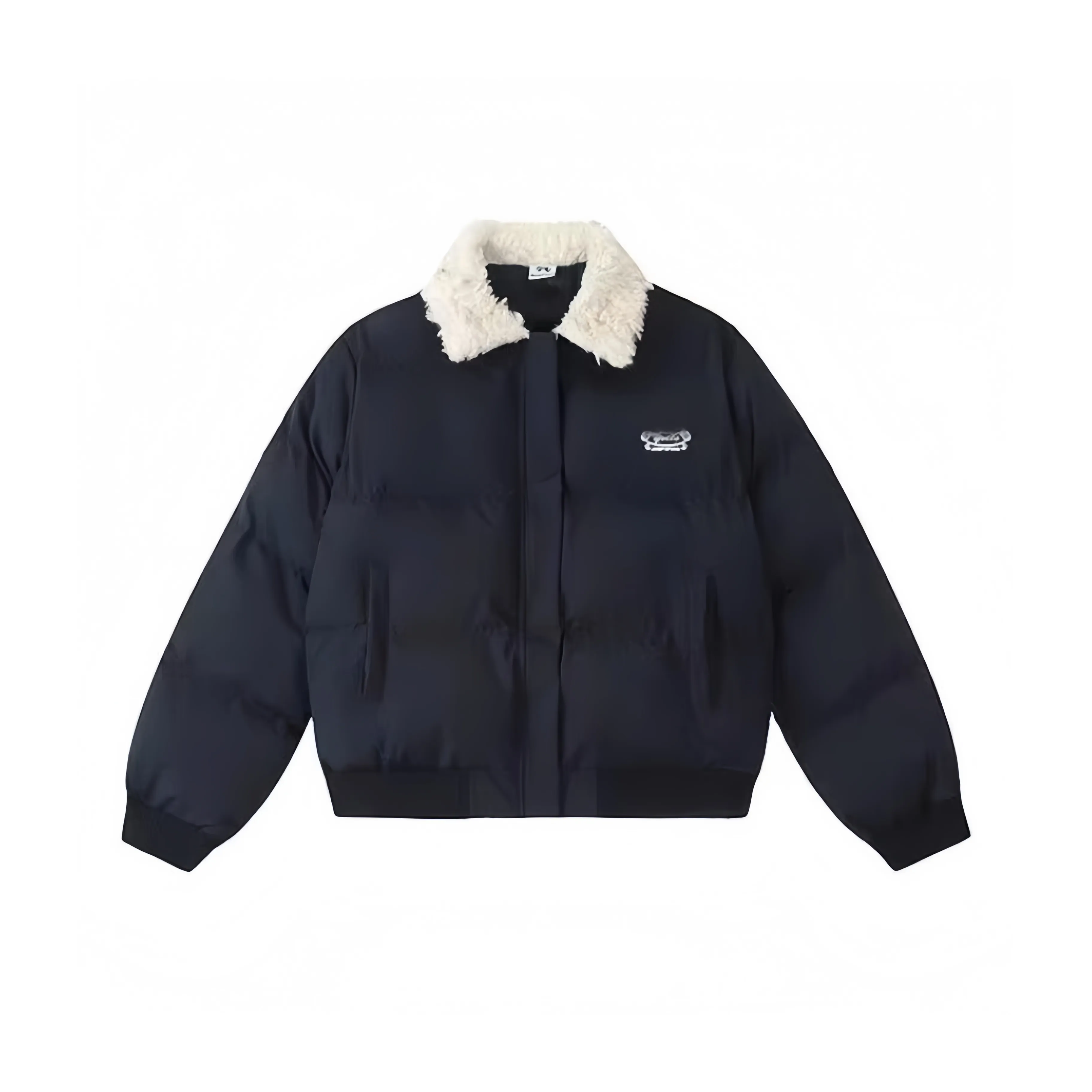 TSKIU Темно-синий женский бархатный пиджак