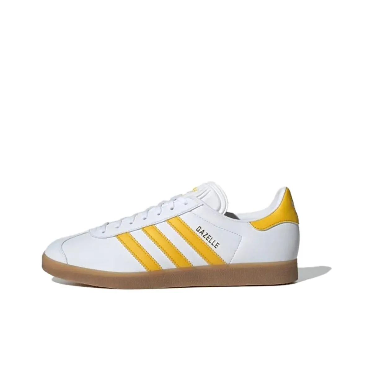 Adidas Originals Gazelle Abrasion Resistant Дышащие Низкие Кроссовки для скейтбординга Мужские Белые Желтые