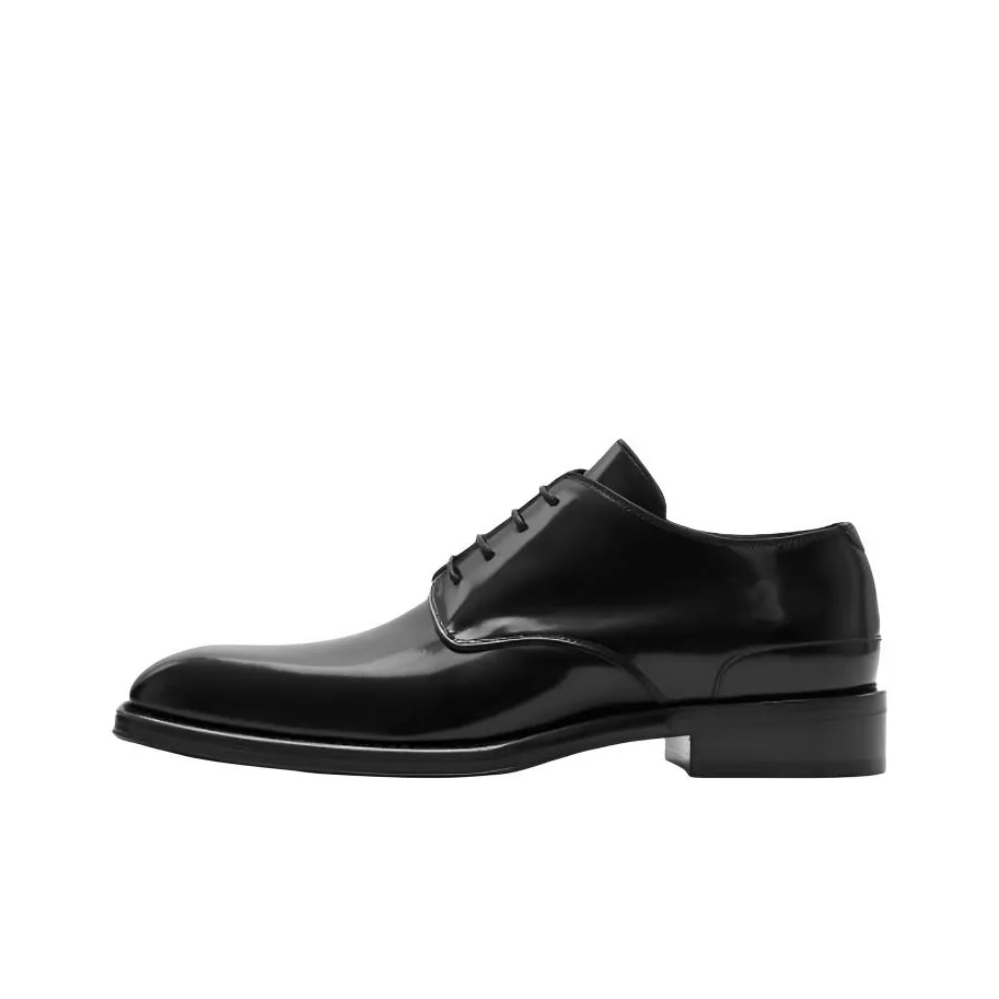 Burberry Dress Shoes Men Low Top Black