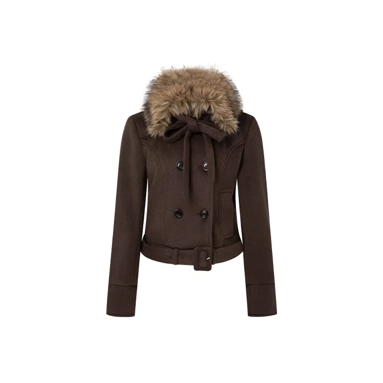 DGOLD Утяжка Шерстяное Пальто Женское