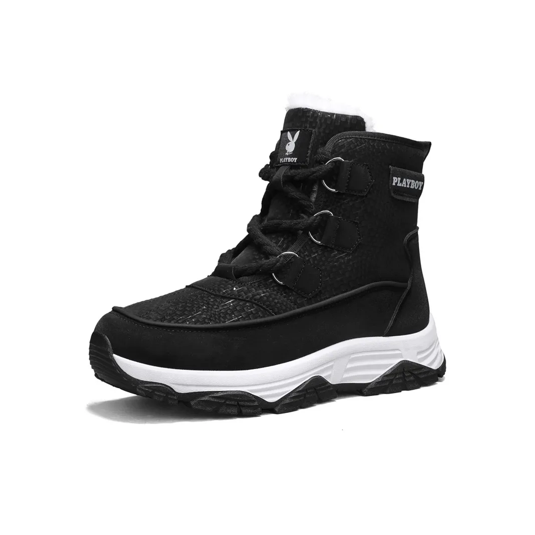 PLAYBOY Collaboration Термические Износостойкие Увеличивающие Высоту Противоскользящие Покрытые Носки Экипаж Сноубутсы Мужские