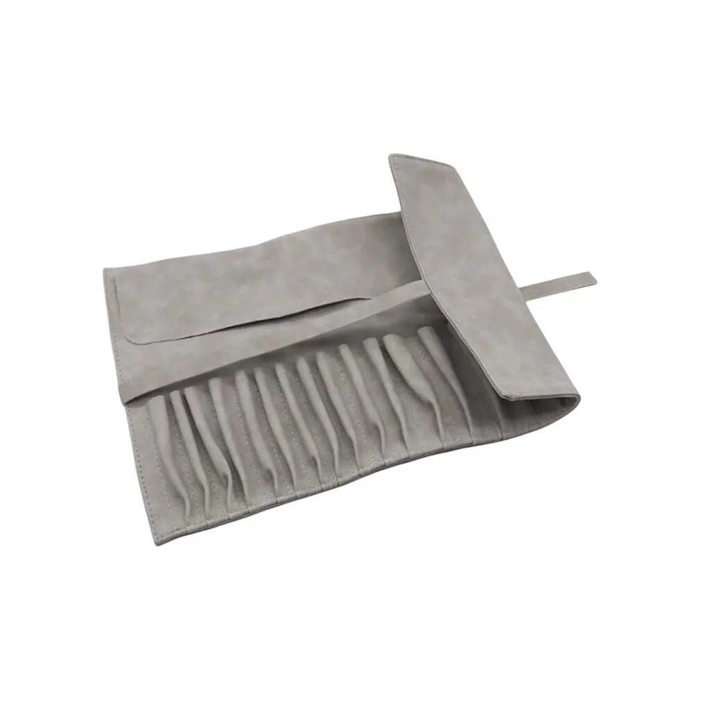 KEWANHONG Кисть для макияжа Мешок для хранения Roll Up Сумка Портативный Складной Искусственный мех подходит для 14 шт