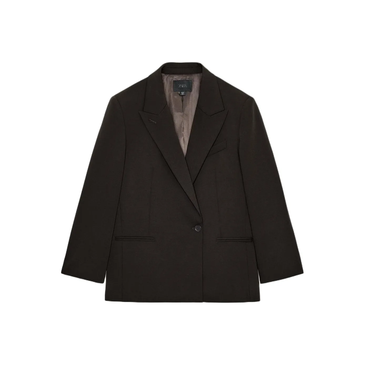 ZARA Collaboration Deep баклажаново-фиолетовый женский деловой костюм