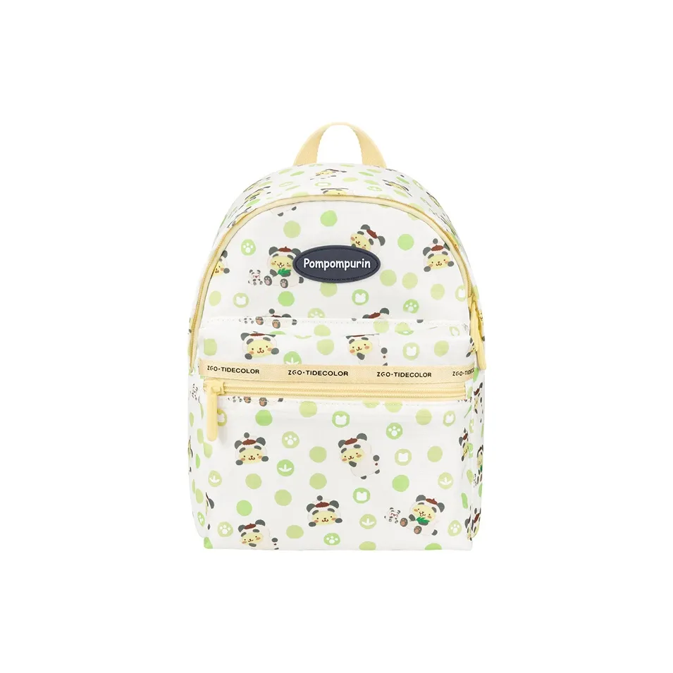 Sanrio Pudding Dogs Polyester Backpack Regular Women's Pompompurin White Yellow Санрио Pudding Dogs Полиэстер Рюкзак Стандартный Женские Помпомурин Белый Желтый