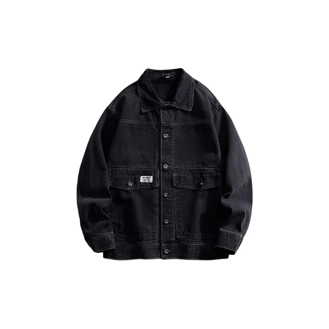 27DESHENGHUO Denim Jacket Men's
