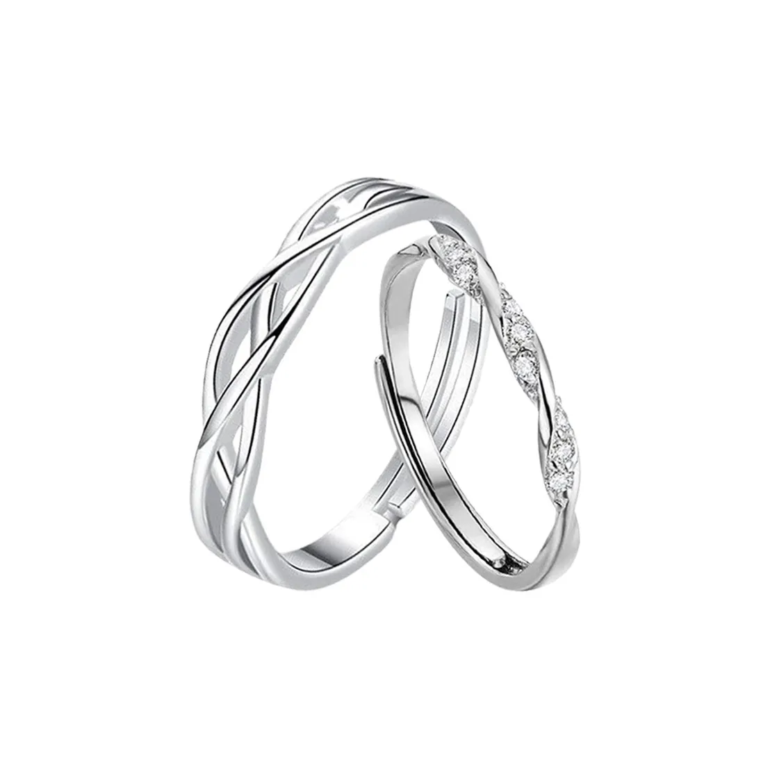 MOVER Искусственный Топаз Драгоценный камень Кольцо Унисекс