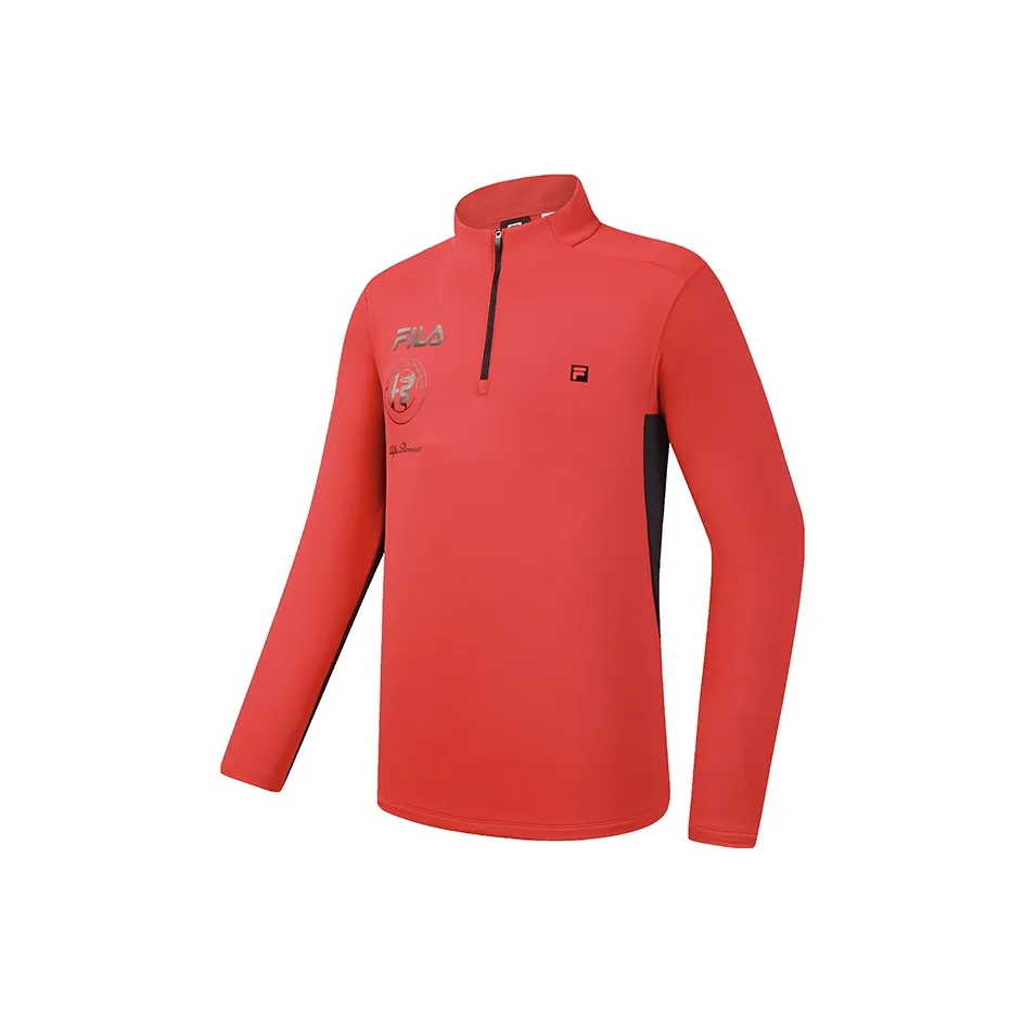 FILA SKI T Рубашка Мужская Неоновый Красный