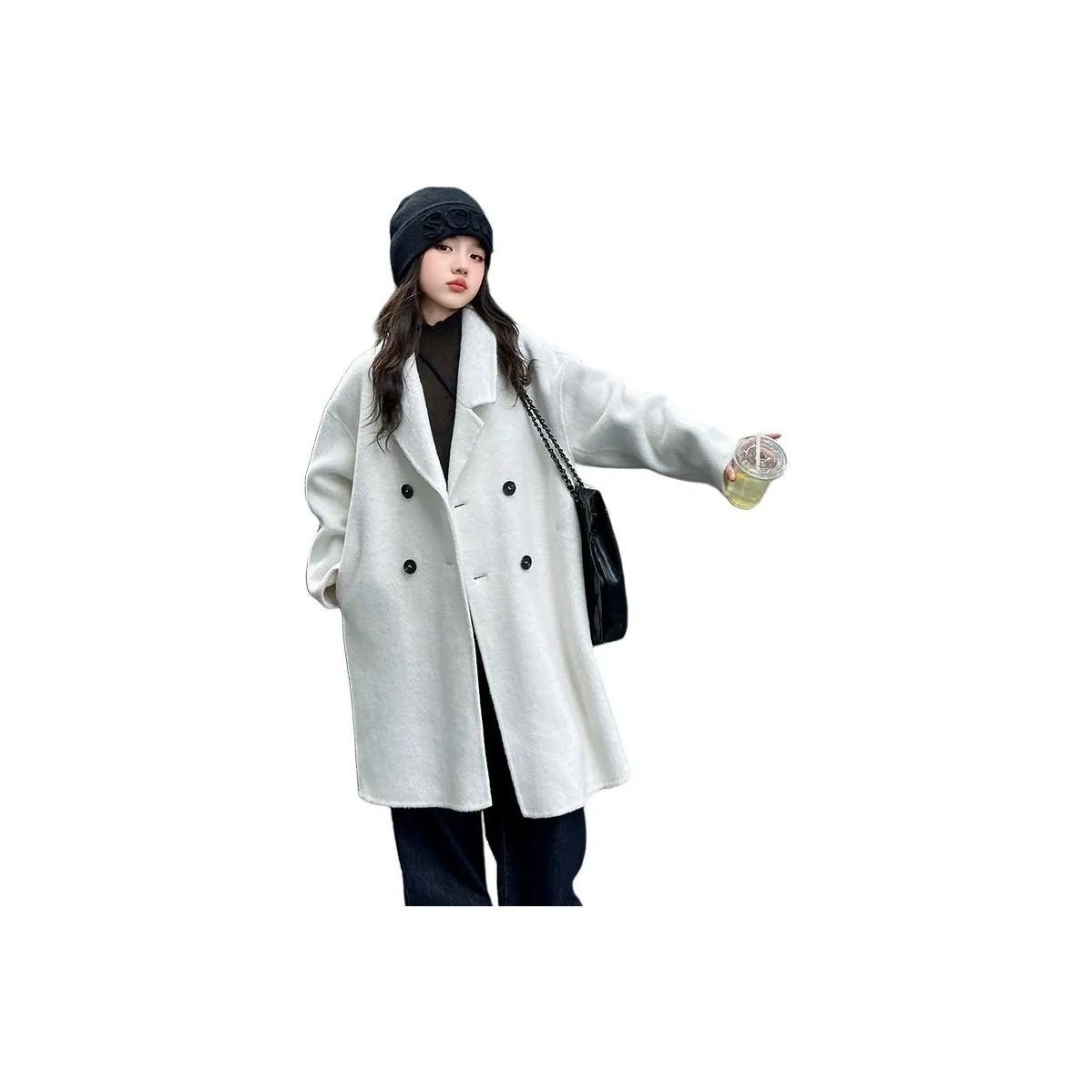 Smileyworld Однотонный Длинный Нейлоновое Пальто Зимнее Осеннее Подростки