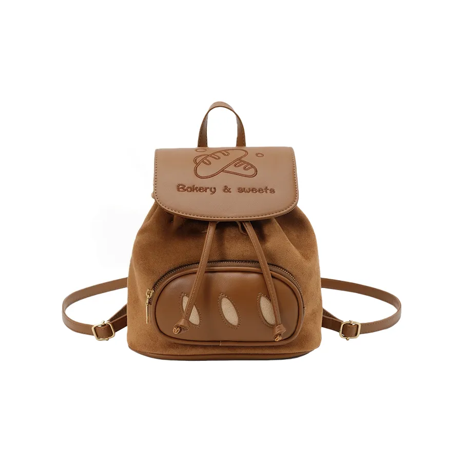 Tezimyt Полиэстер Рюкзак Стандартный Женский Кофейный