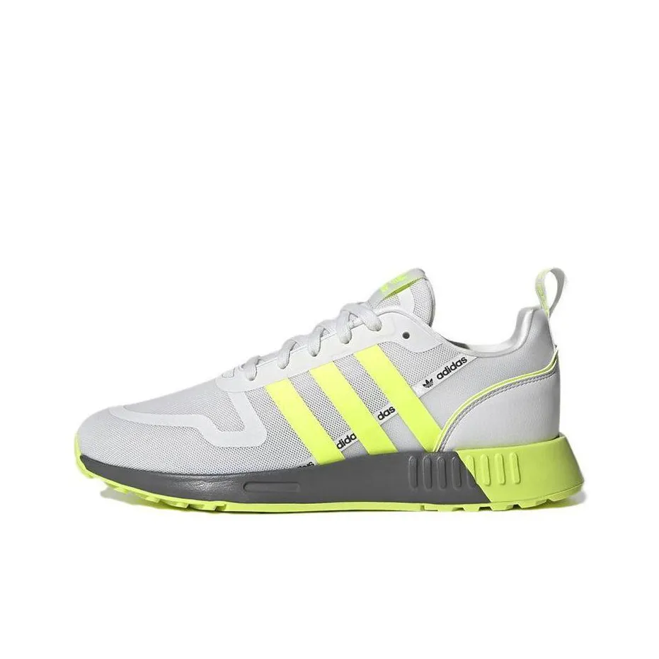 Adidas Originals MULTI Противоскользящие Устойчивые к истиранию Низкие Беговые кроссовки Унисекс Серый Желтый