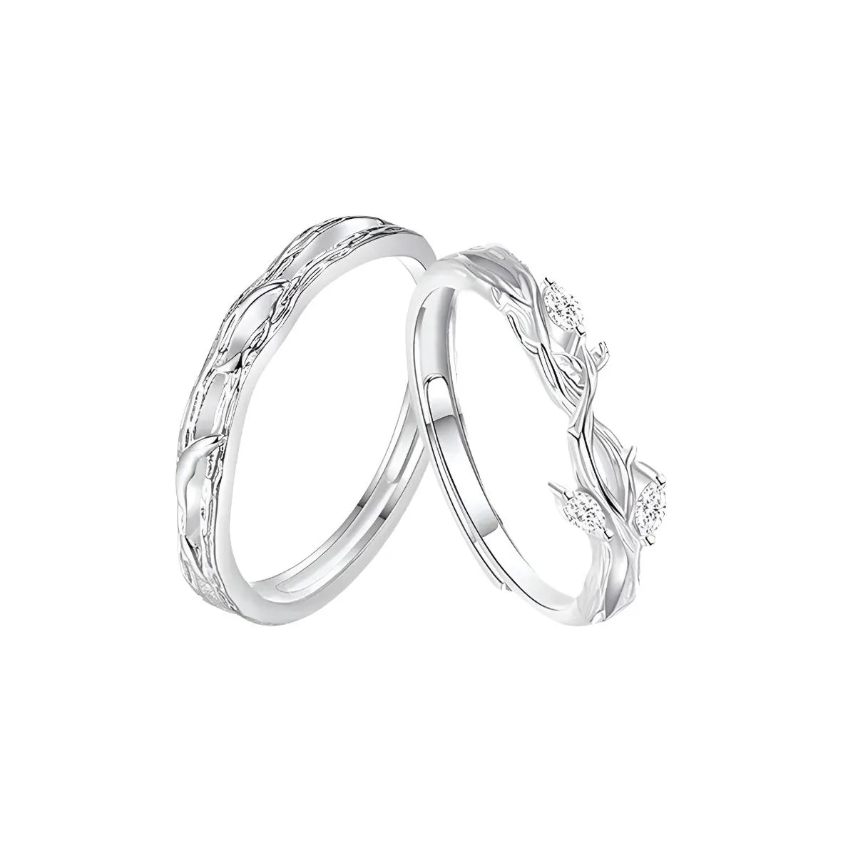 QUIET LOVE Искусственный топаз кольца унисекс