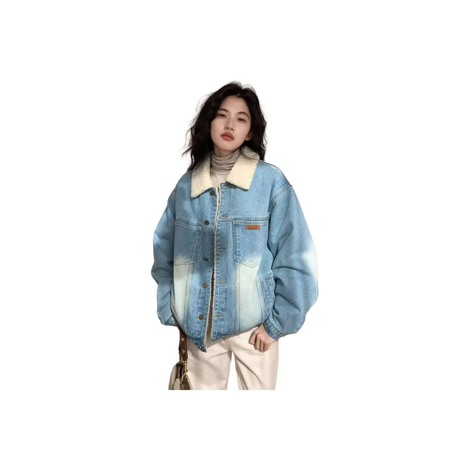 REMOULD Светло-синий с флисовой подкладкой женские джинсовые куртки